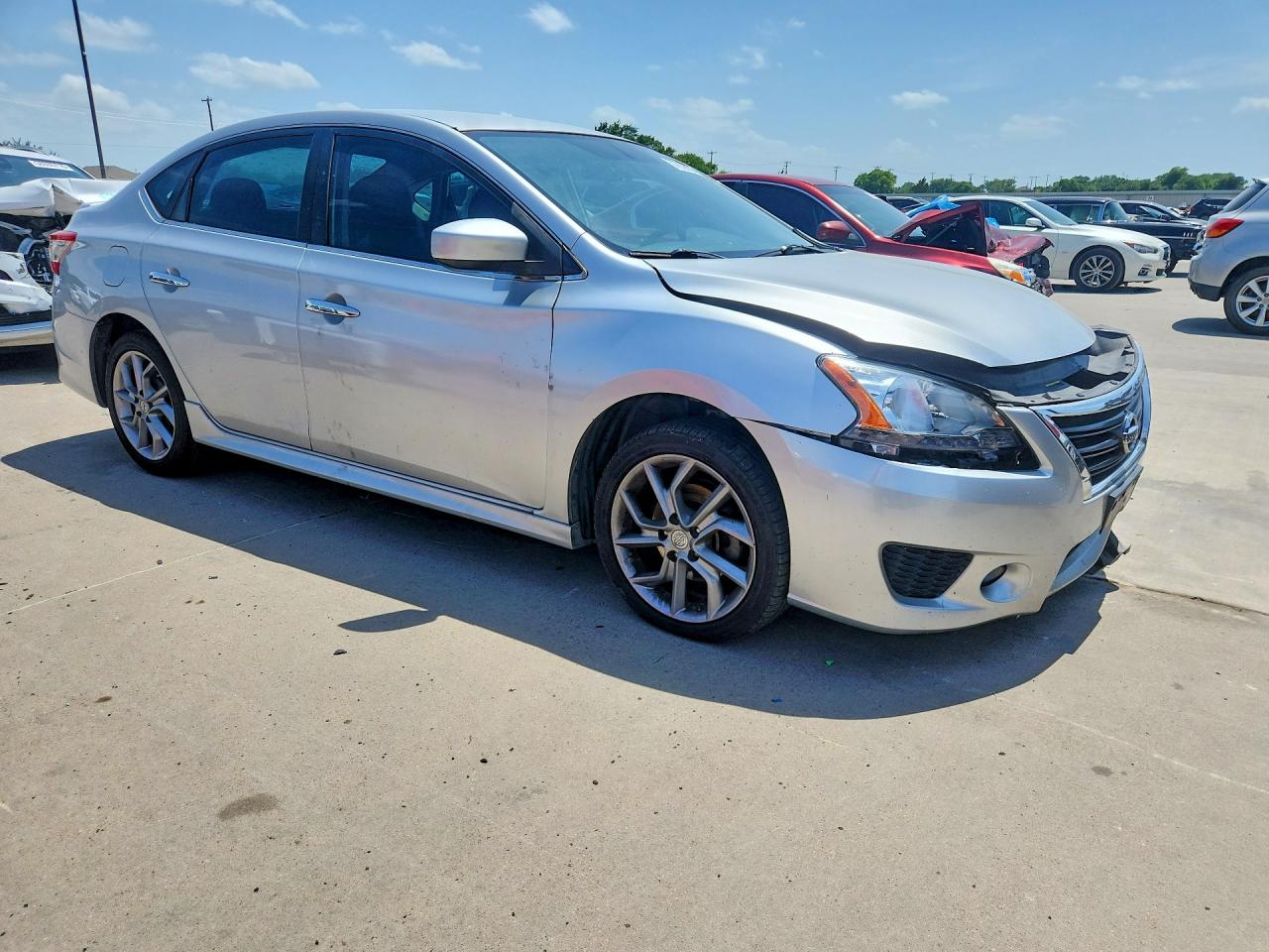 2014 Nissan Sentra Sr Silver vin: 3N1AB7AP4EY321171