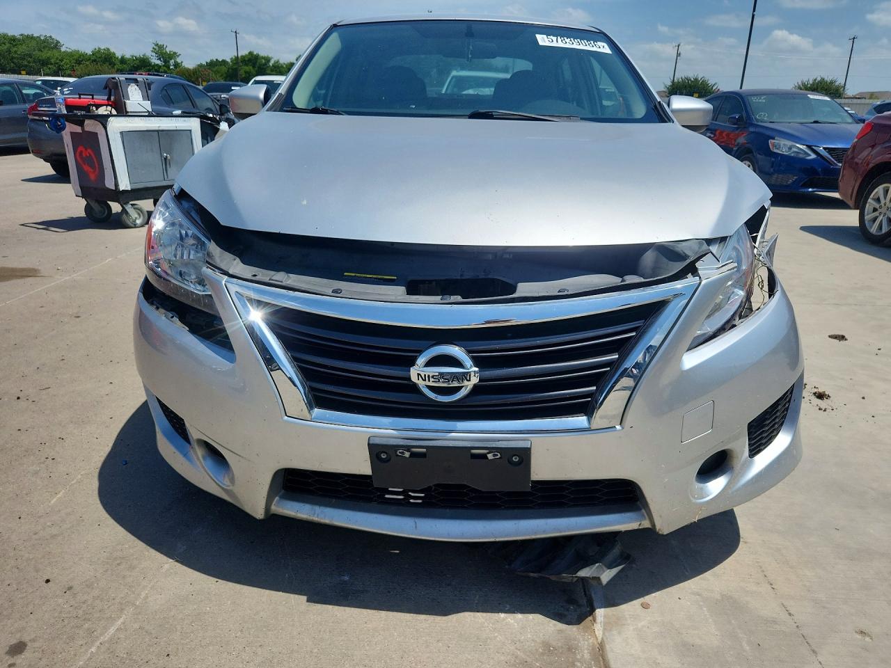2014 Nissan Sentra Sr Silver vin: 3N1AB7AP4EY321171