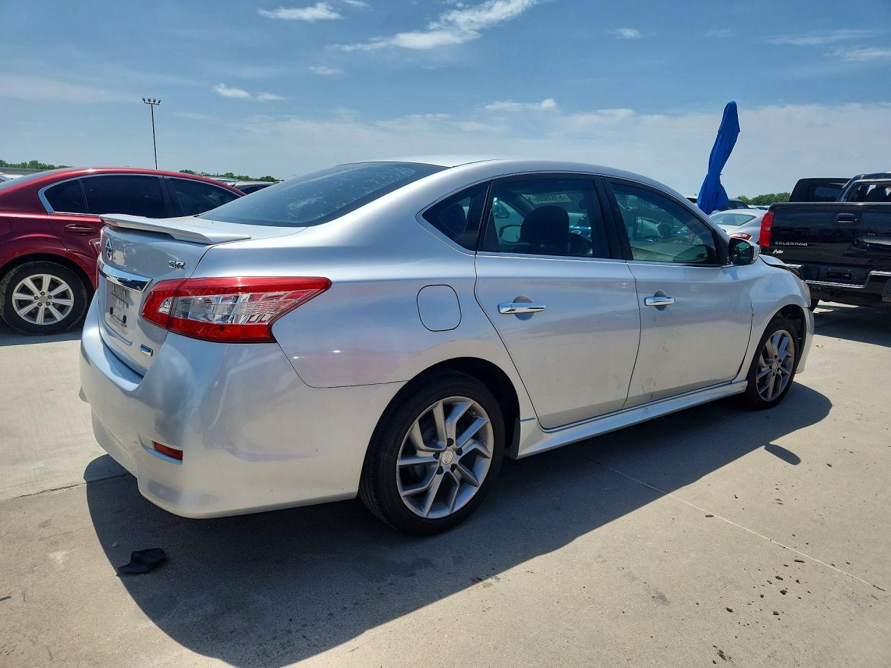 2014 Nissan Sentra Sr Silver vin: 3N1AB7AP4EY321171