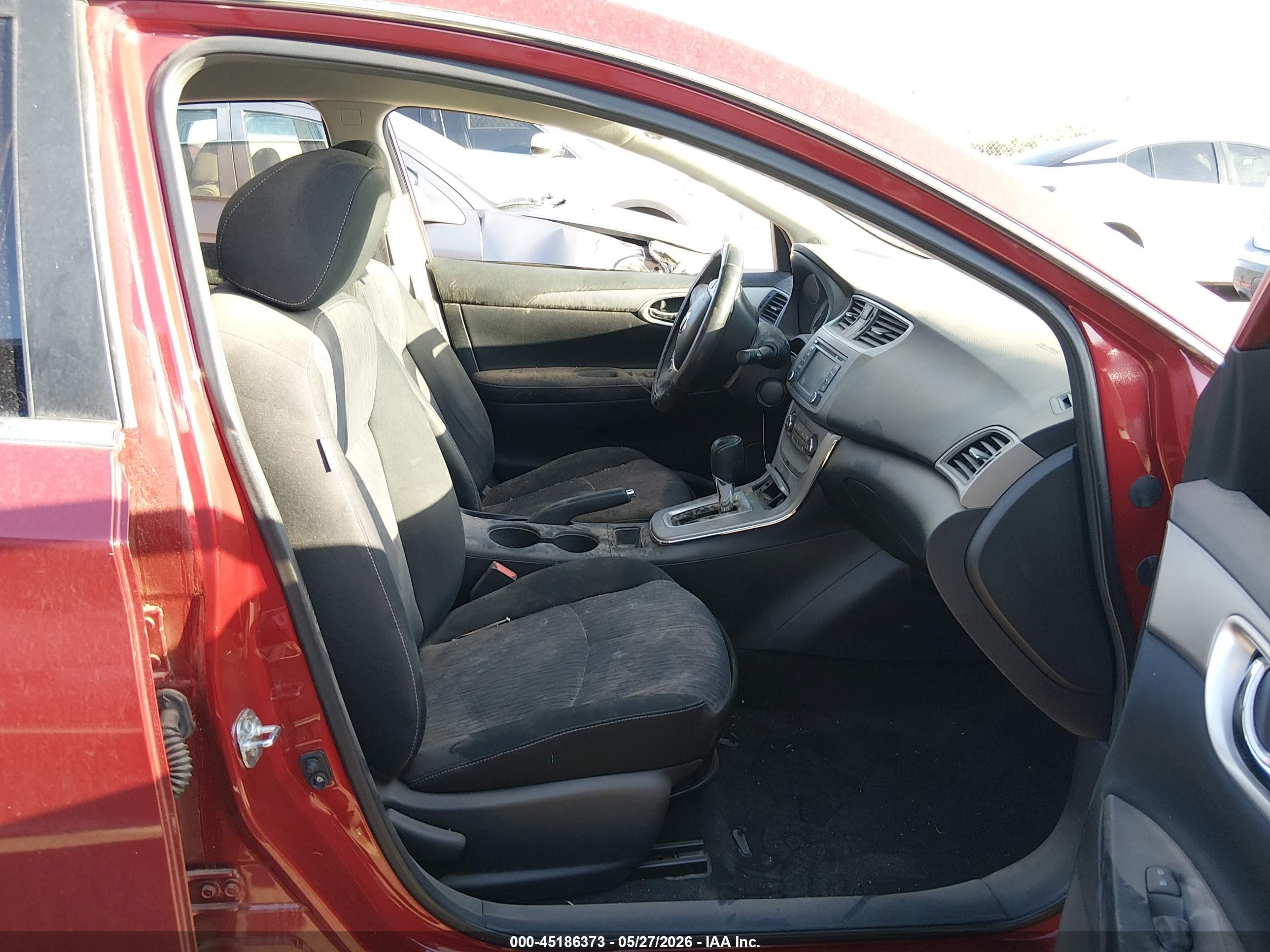 2014 Nissan Sentra Sv Red vin: 3N1AB7AP4EY328508