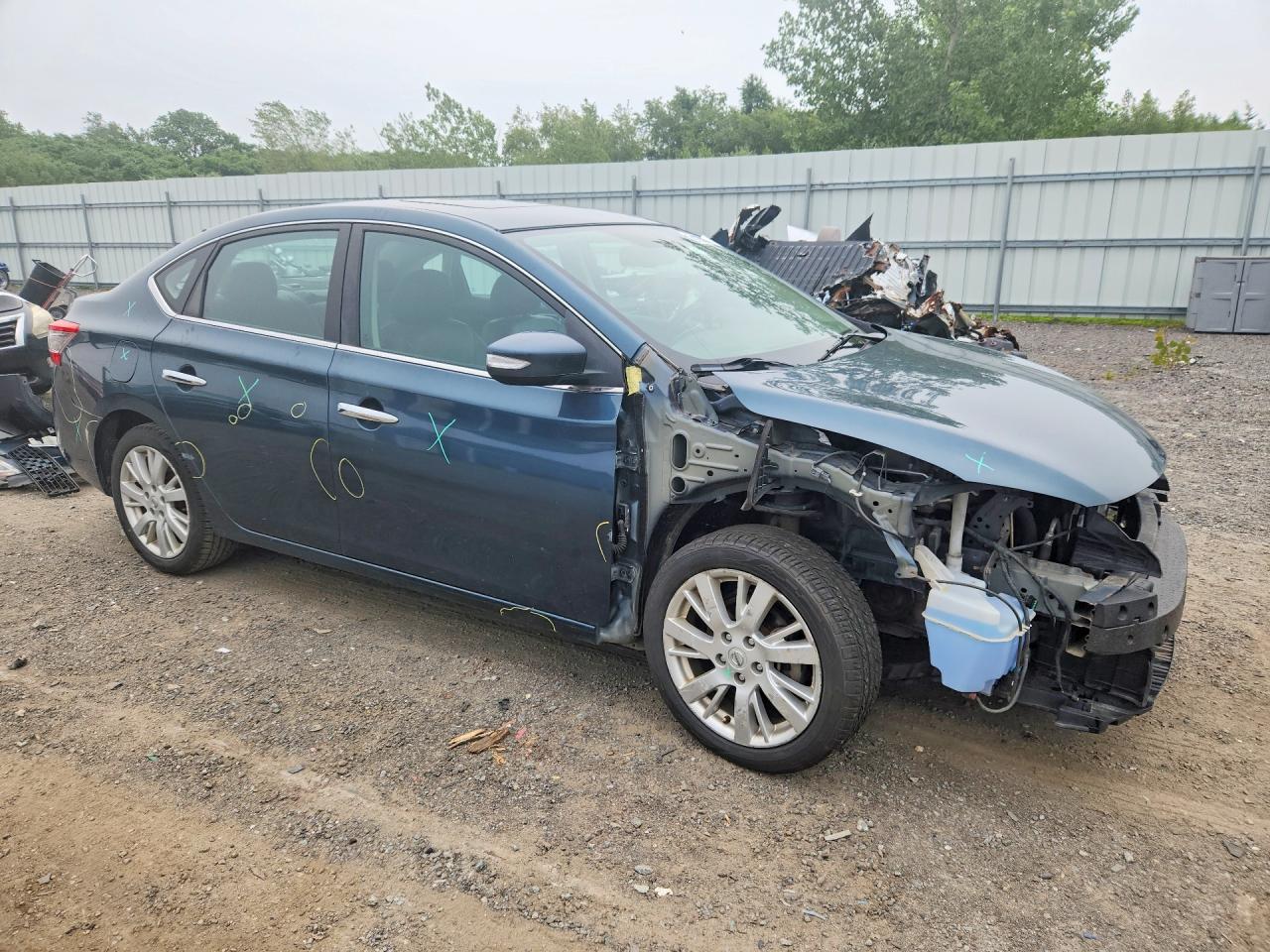 2014 Nissan Sentra Sl Teal vin: 3N1AB7AP4EY333644