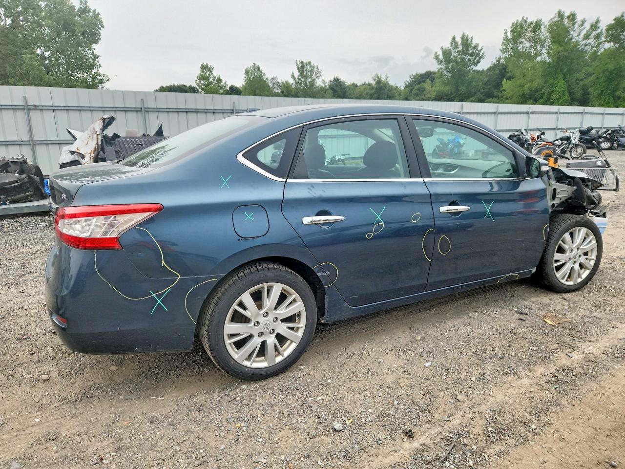 2014 Nissan Sentra Sl Teal vin: 3N1AB7AP4EY333644