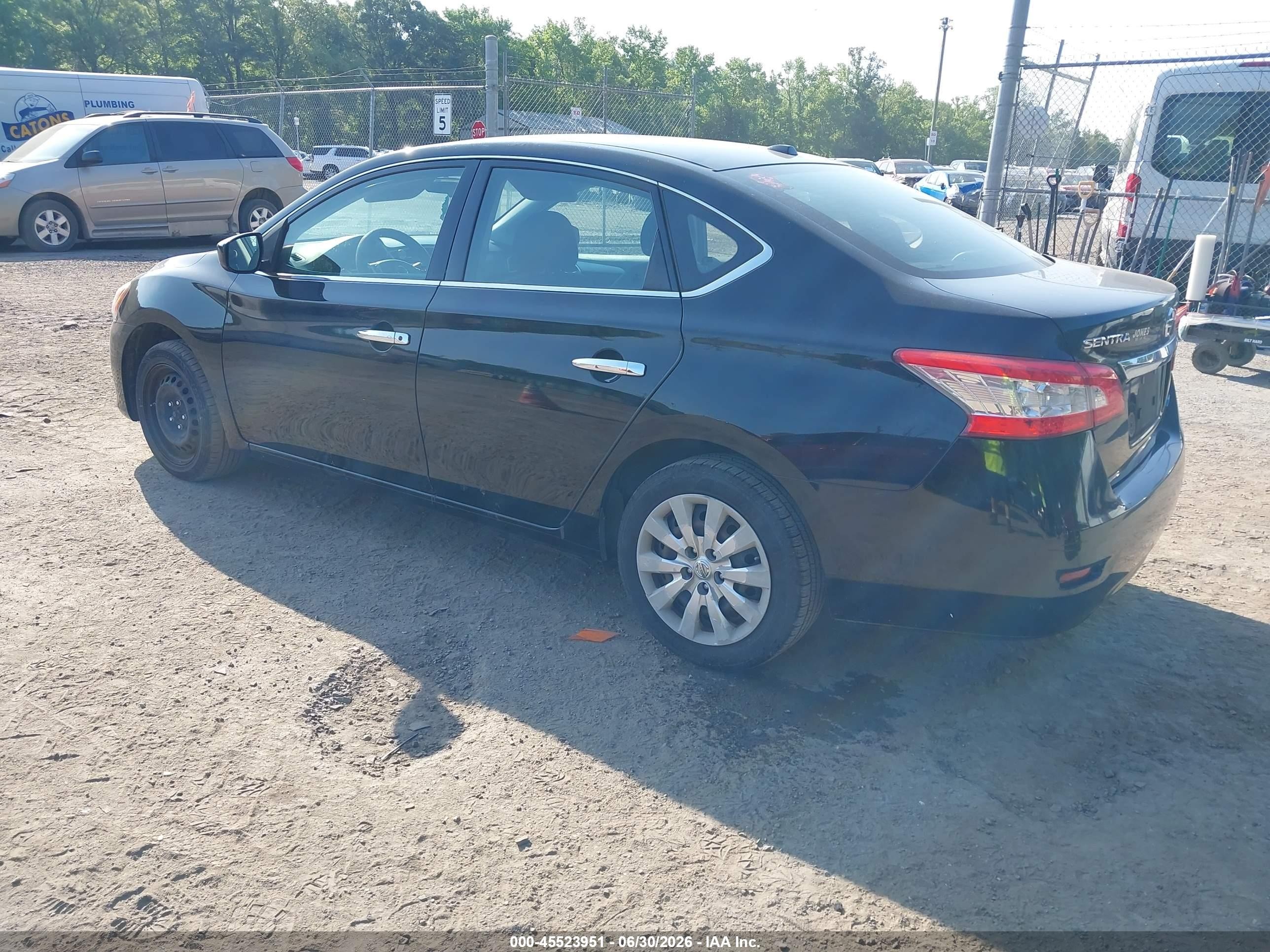 2014 Nissan Sentra Sv Черный vin: 3N1AB7AP4EY334051