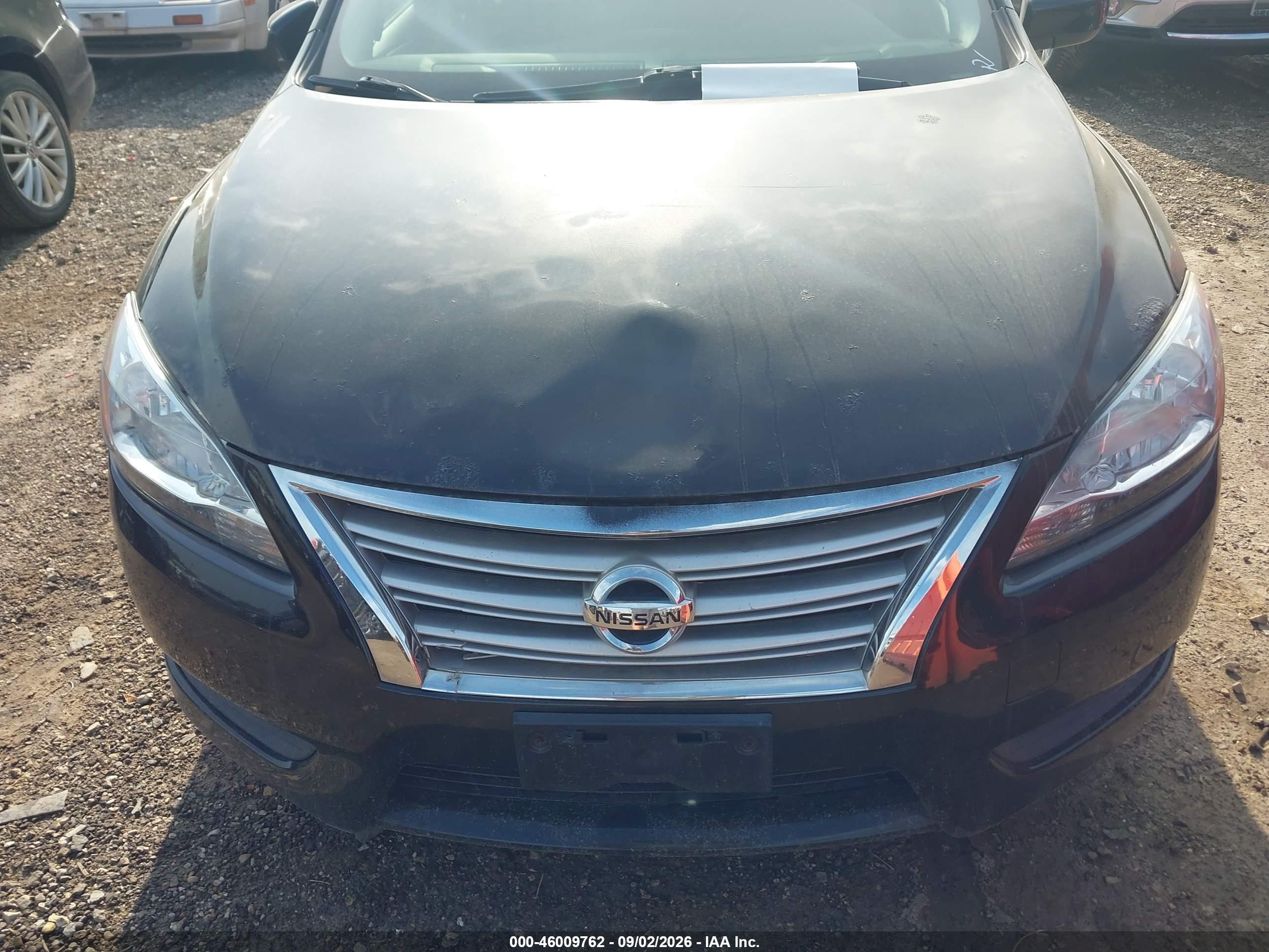 2014 Nissan Sentra S Black vin: 3N1AB7AP4EY341467
