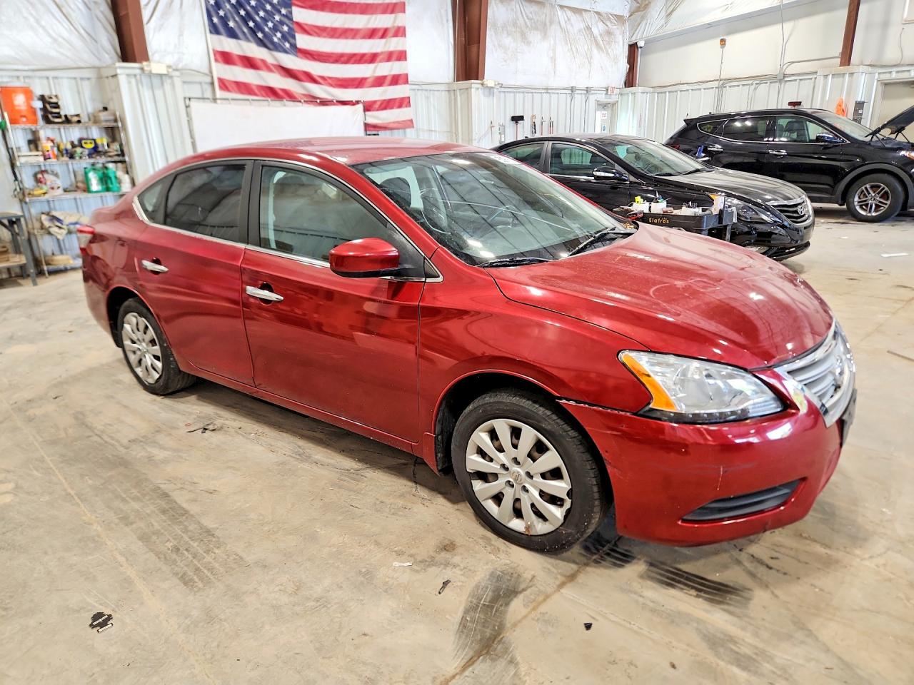 2015 Nissan Sentra Sv Red vin: 3N1AB7AP4FL643100