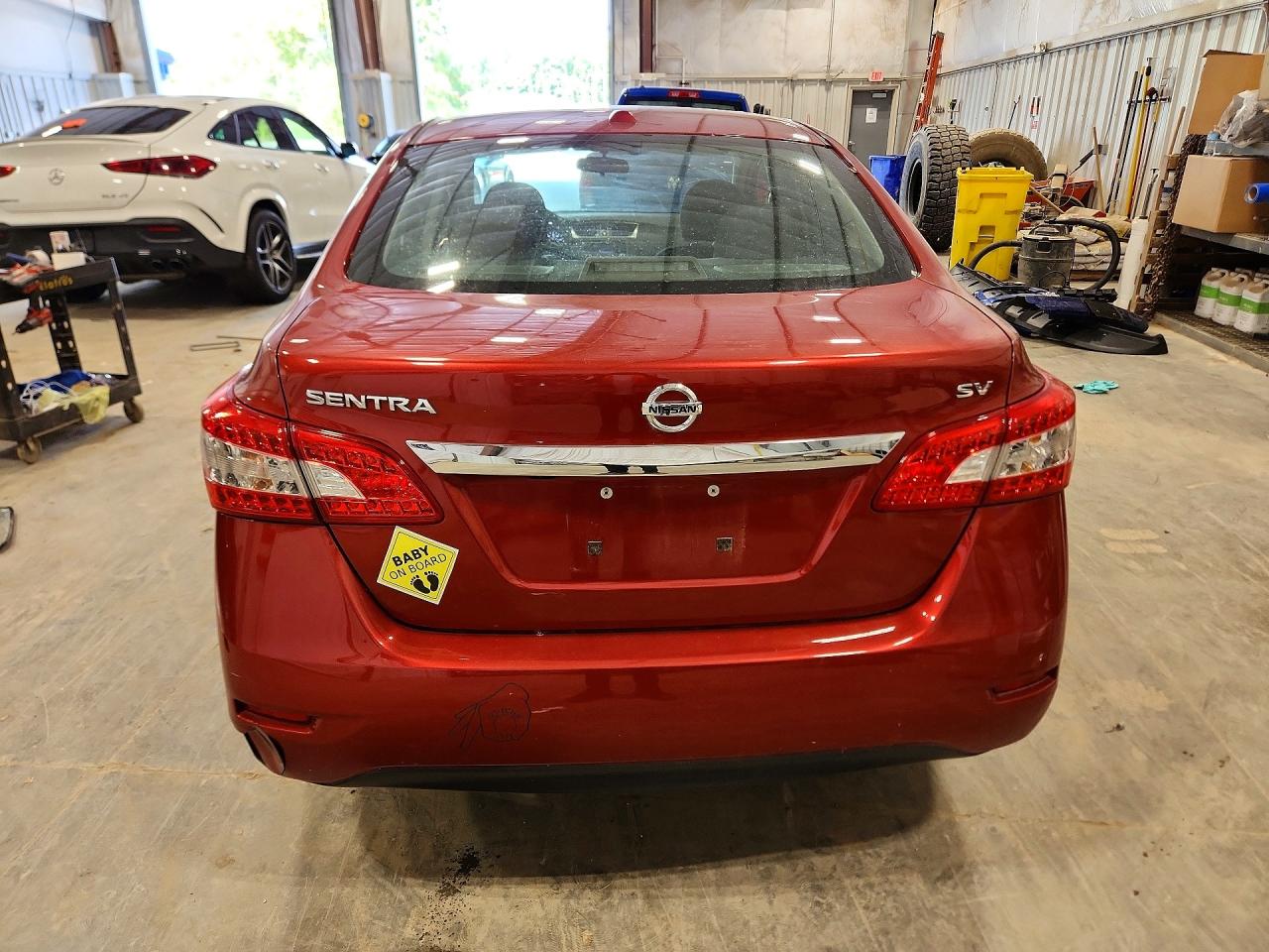 2015 Nissan Sentra Sv Red vin: 3N1AB7AP4FL643100