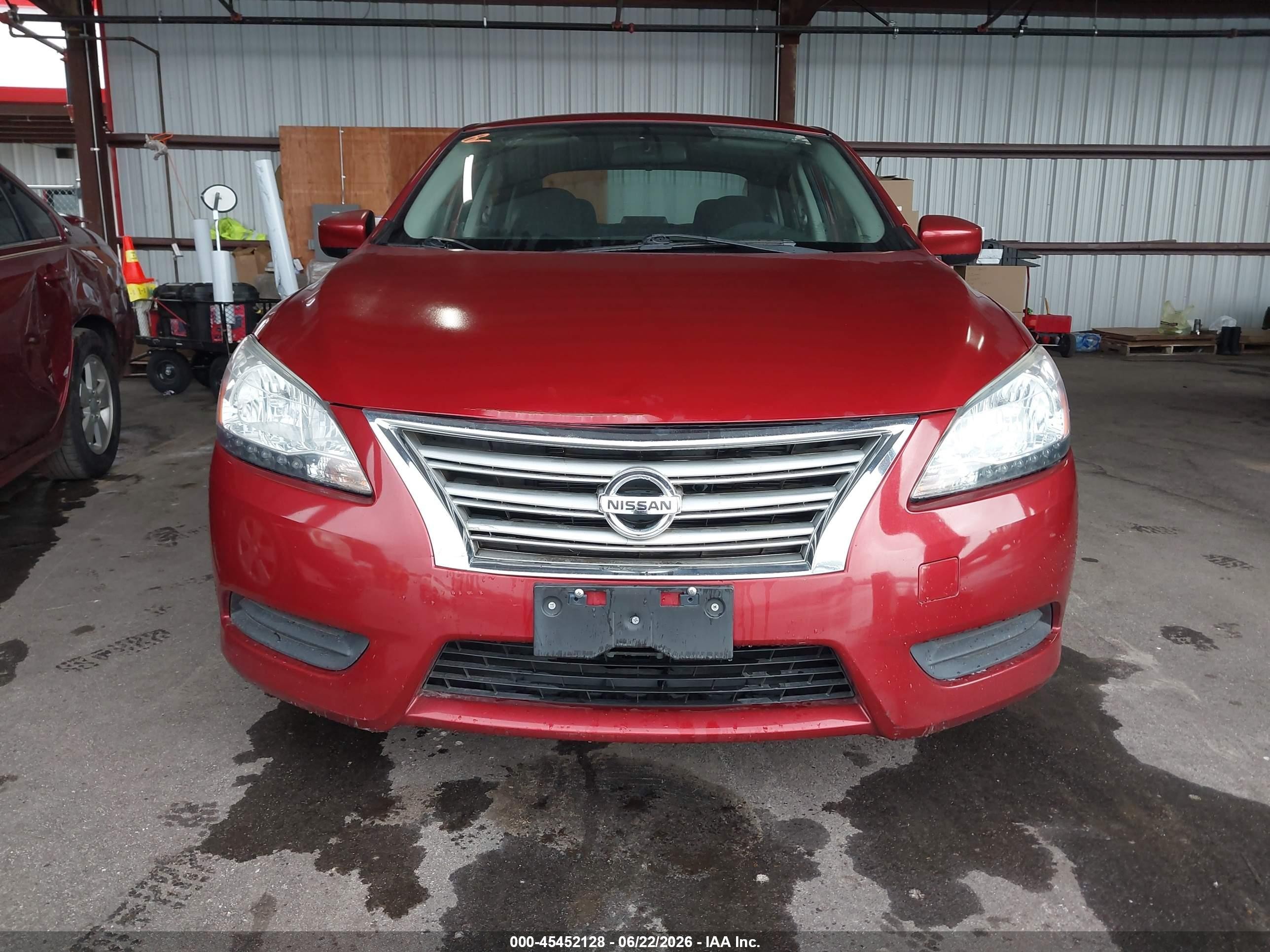 2015 Nissan Sentra Fe+ S/s/sl/sr/sv Burgundy vin: 3N1AB7AP4FL650127