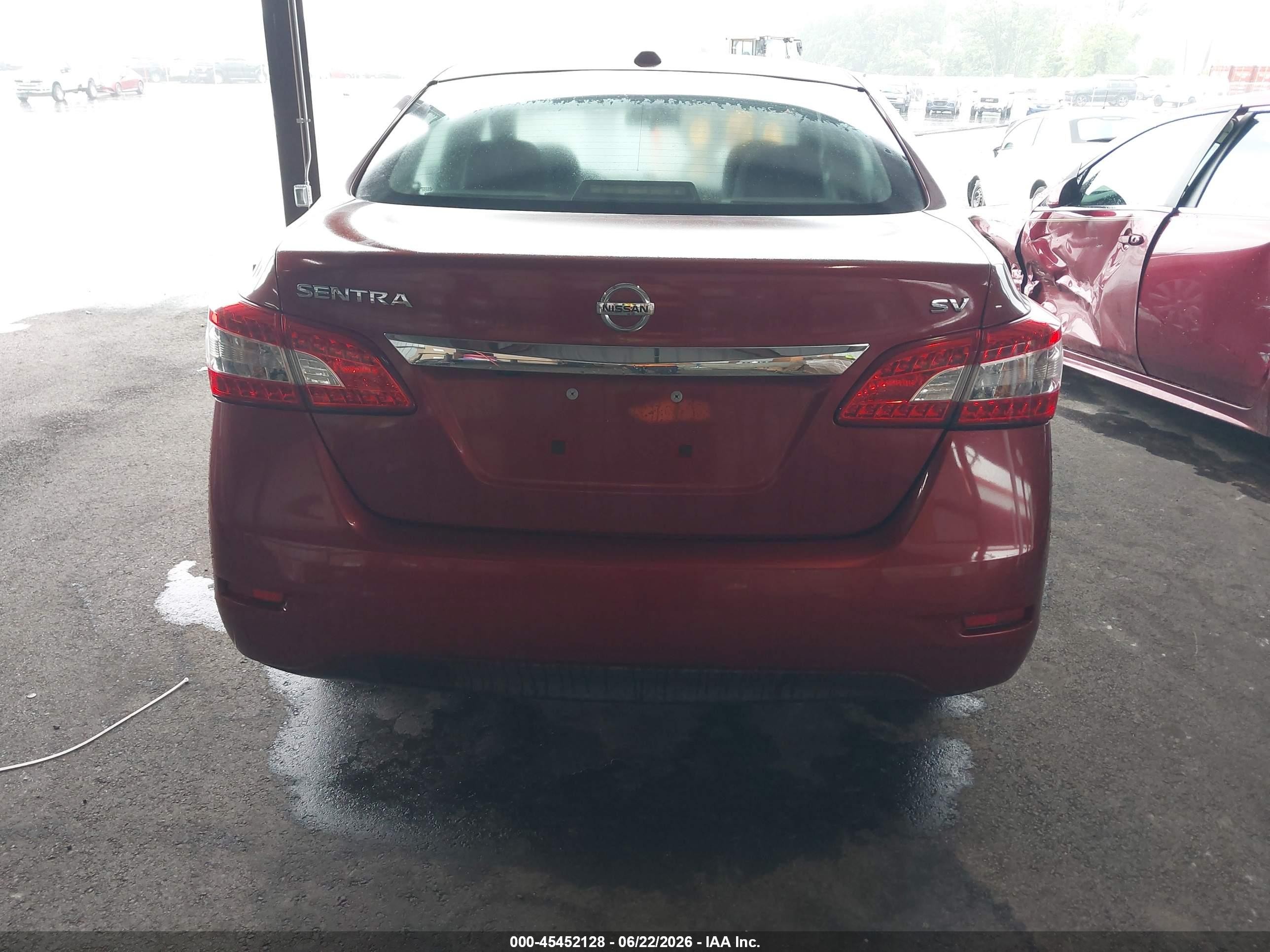 2015 Nissan Sentra Fe+ S/s/sl/sr/sv Burgundy vin: 3N1AB7AP4FL650127