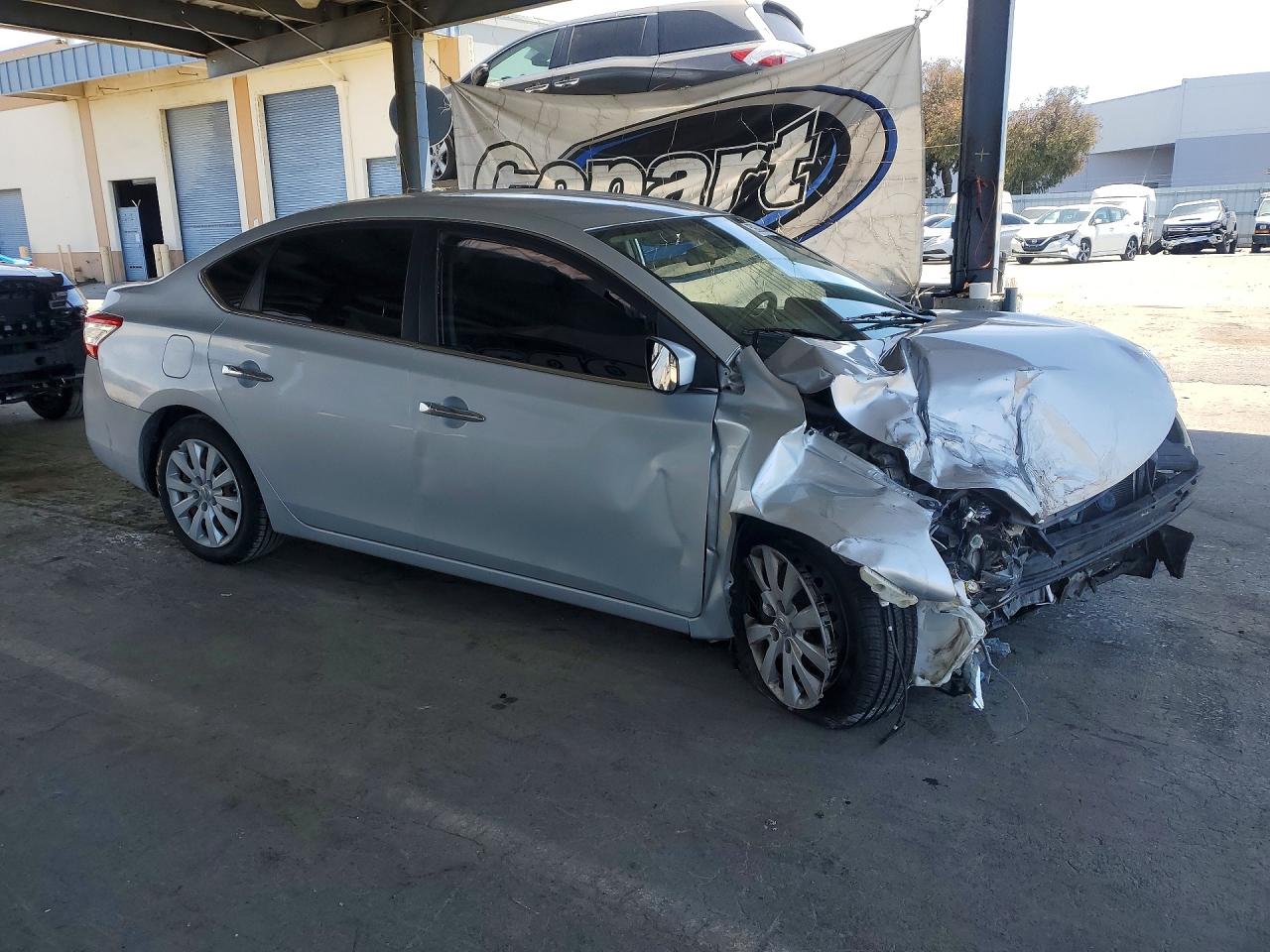 2015 Nissan Sentra Sv Silver vin: 3N1AB7AP4FL653450