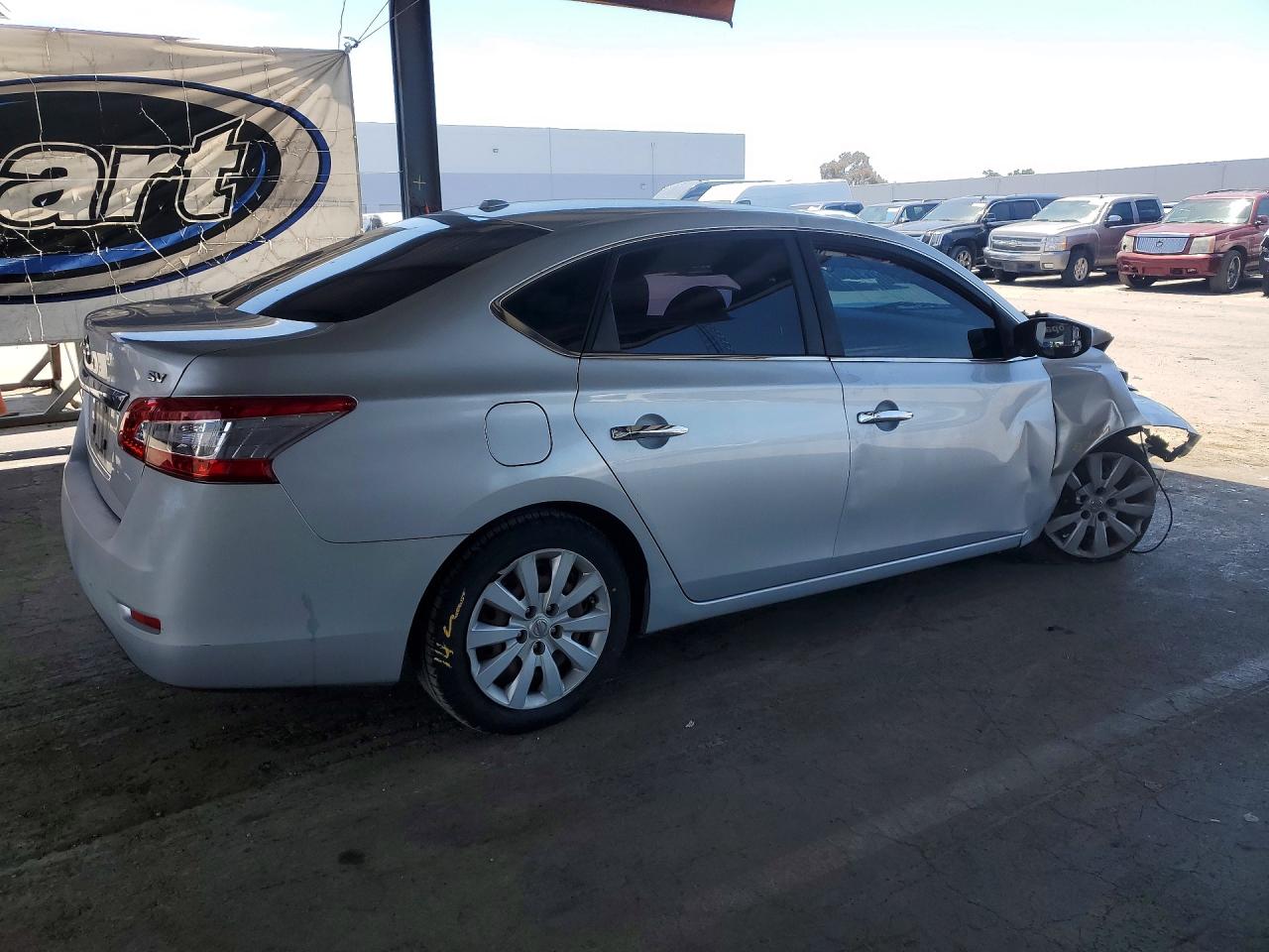 2015 Nissan Sentra Sv Silver vin: 3N1AB7AP4FL653450
