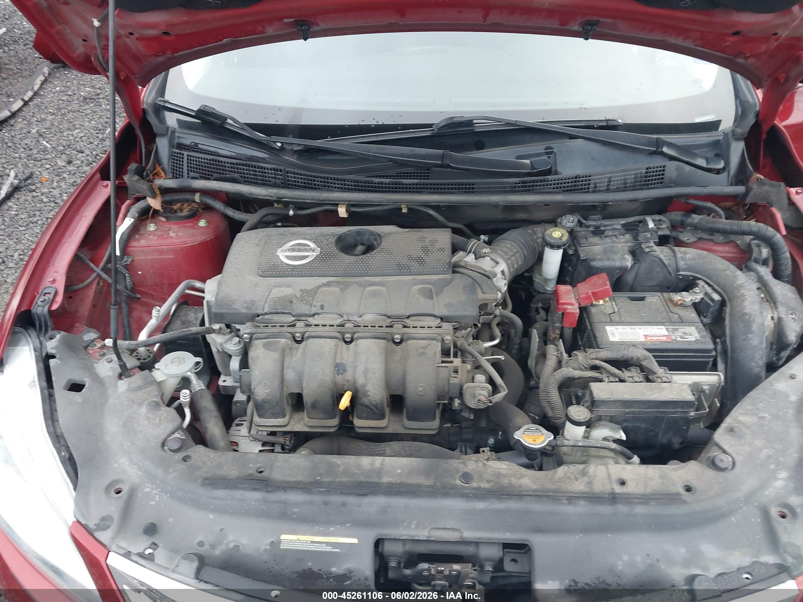 2015 Nissan Sentra Sv Red vin: 3N1AB7AP4FL658602