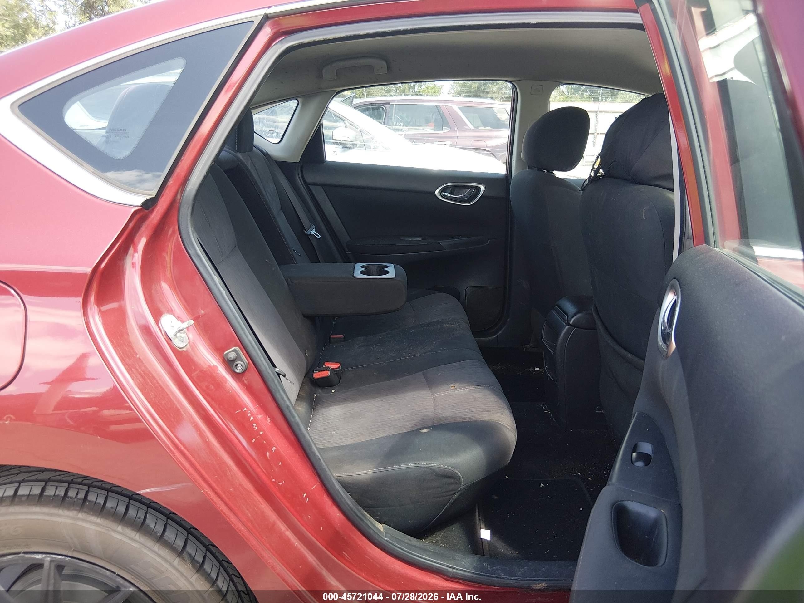 2015 Nissan Sentra Sv Red vin: 3N1AB7AP4FL659684