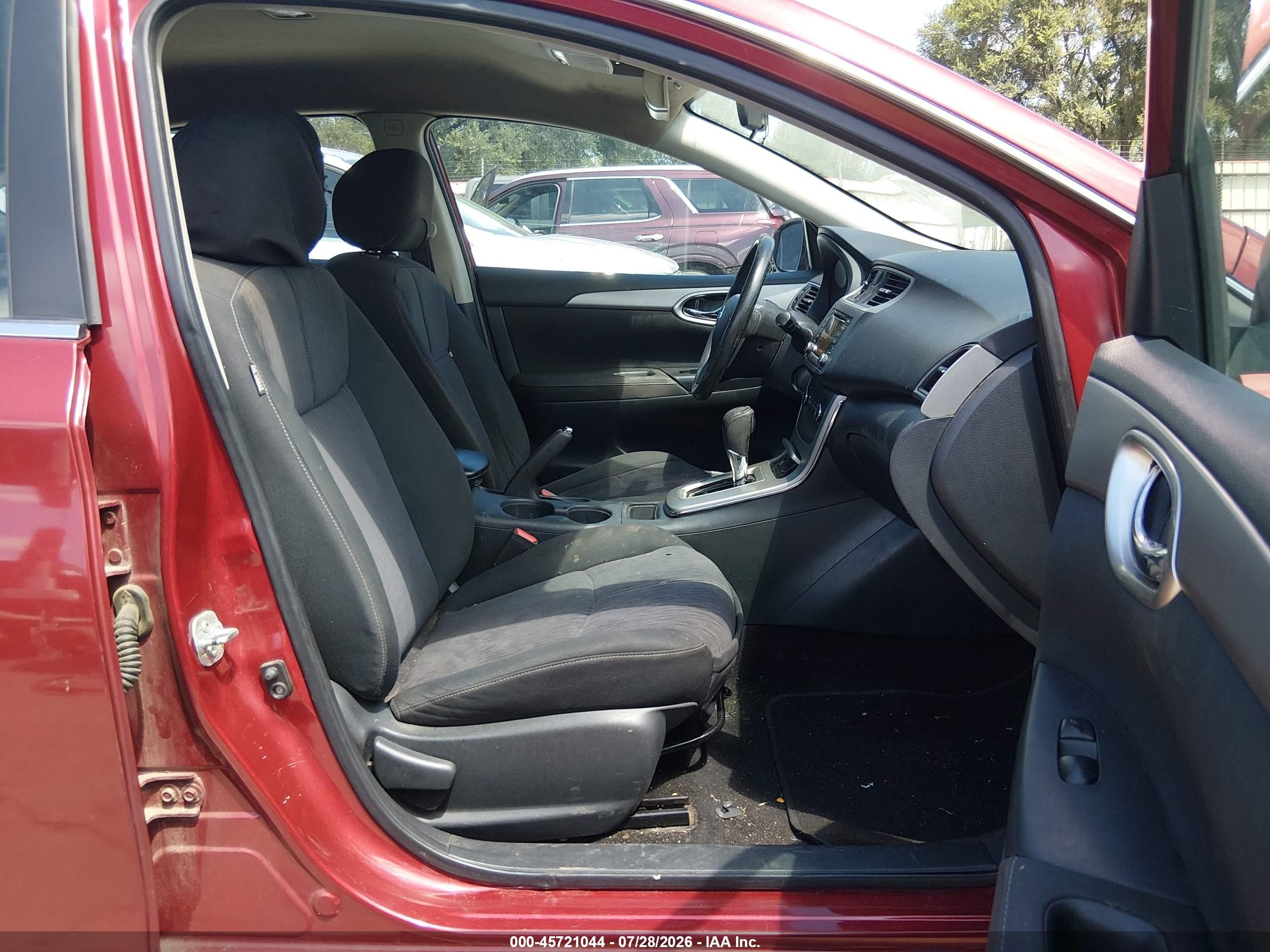 2015 Nissan Sentra Sv Red vin: 3N1AB7AP4FL659684