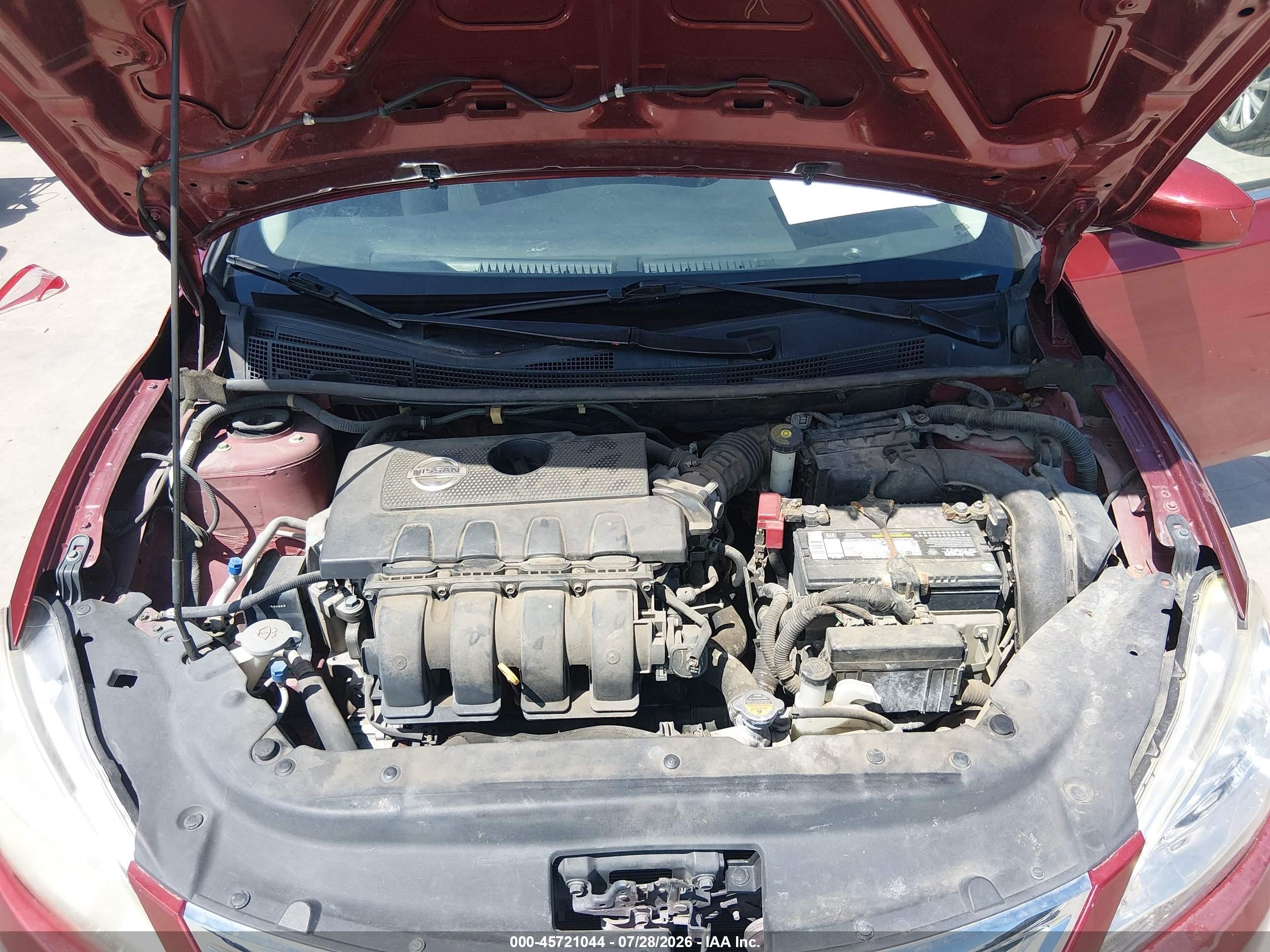 2015 Nissan Sentra Sv Red vin: 3N1AB7AP4FL659684