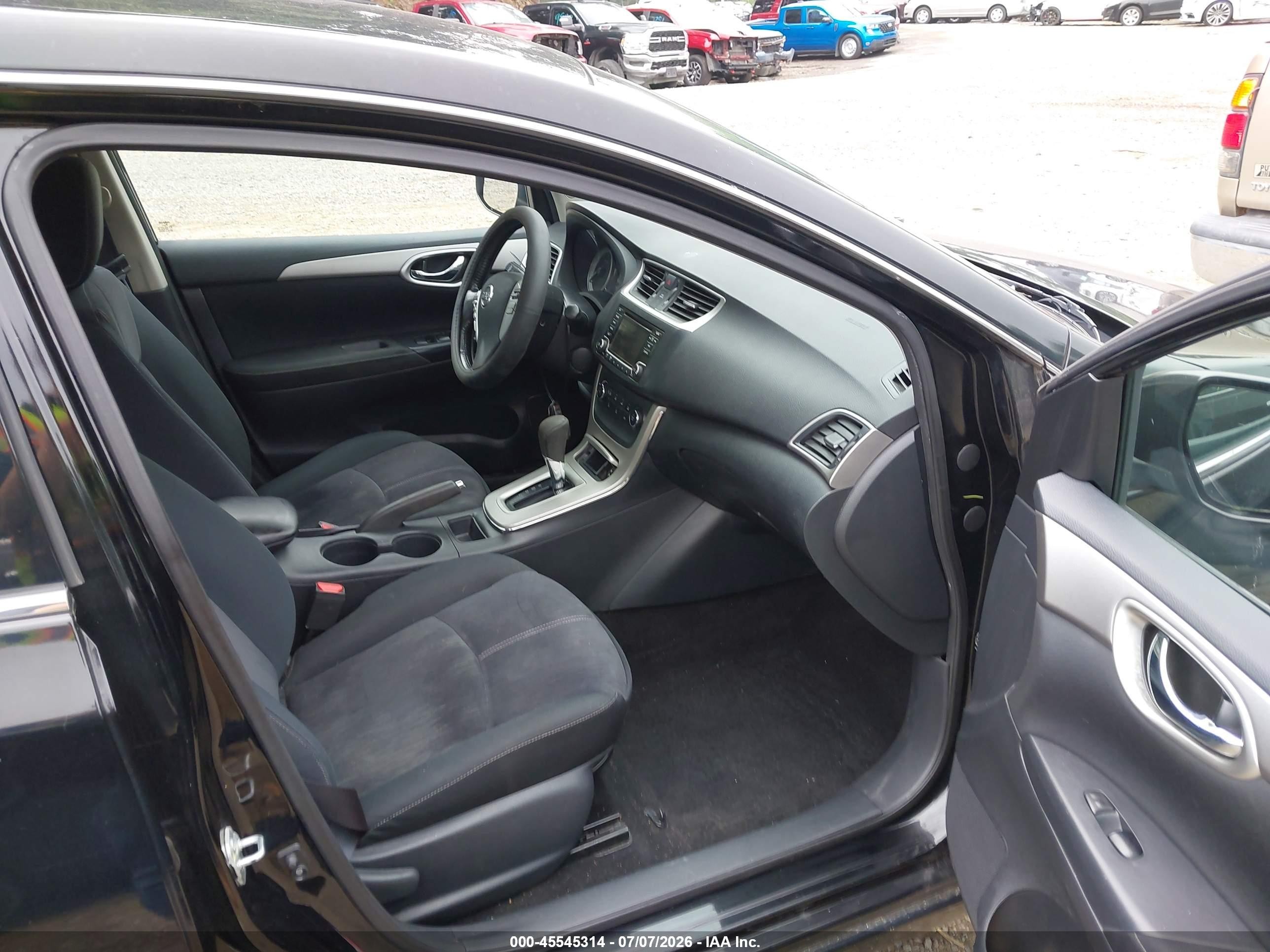2015 Nissan Sentra Fe+ S/s/sl/sr/sv Black vin: 3N1AB7AP4FL664142