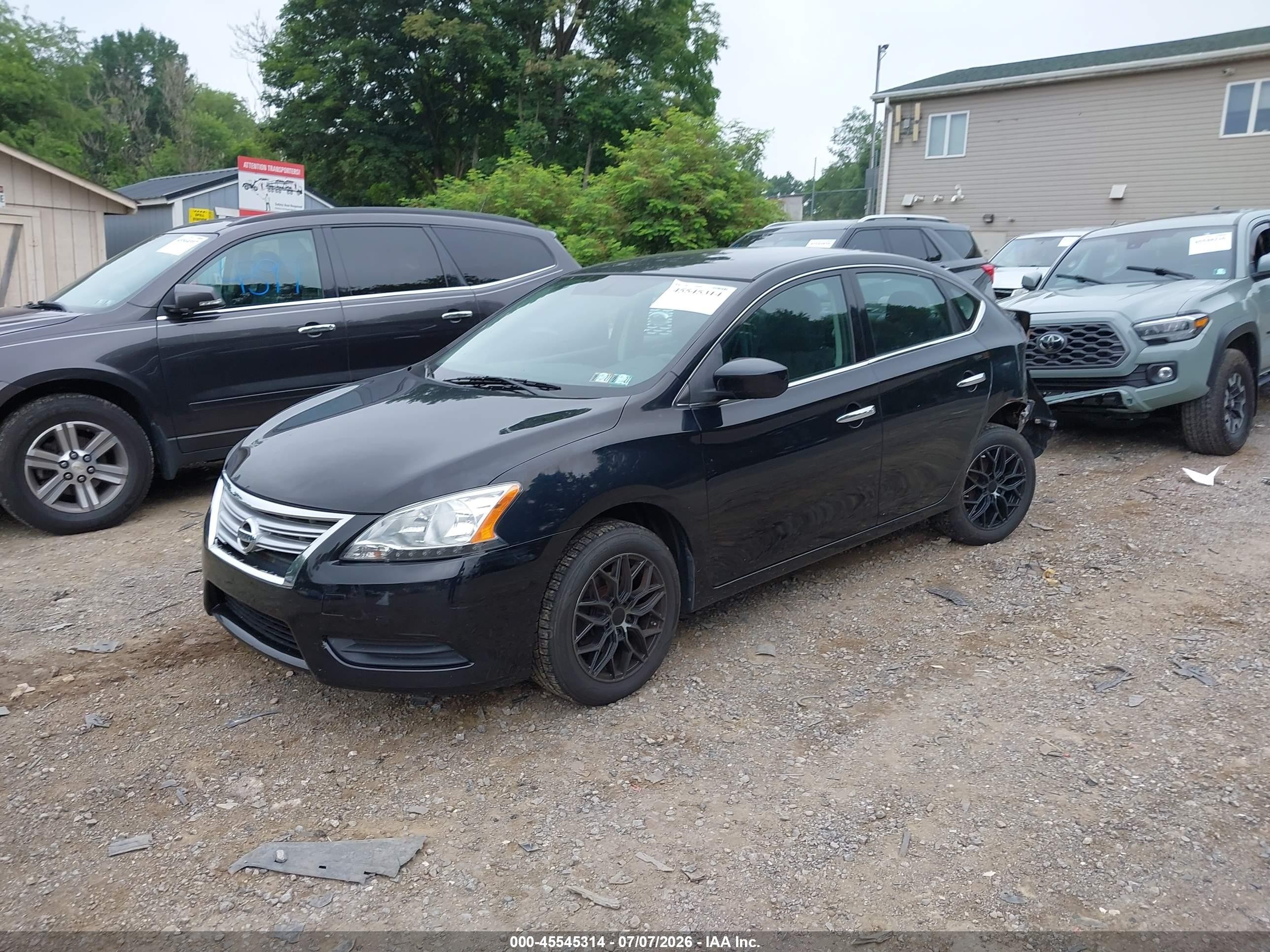 2015 Nissan Sentra Fe+ S/s/sl/sr/sv Black vin: 3N1AB7AP4FL664142
