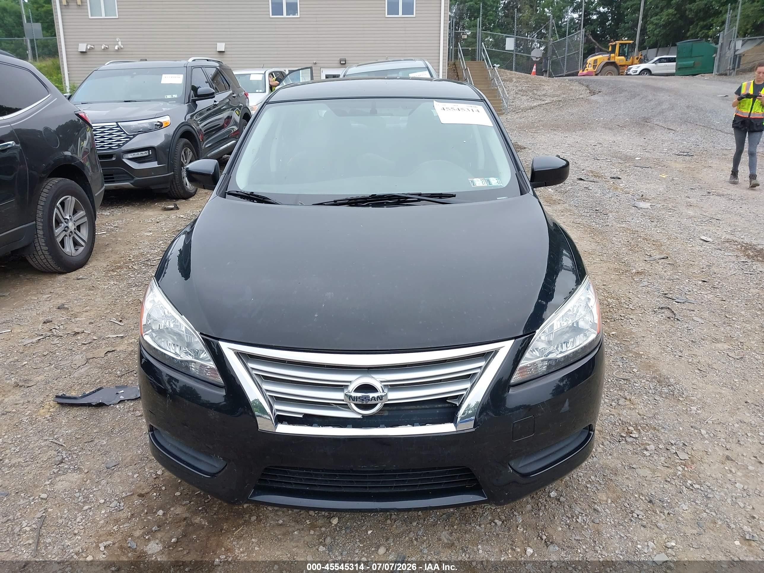 2015 Nissan Sentra Fe+ S/s/sl/sr/sv Black vin: 3N1AB7AP4FL664142