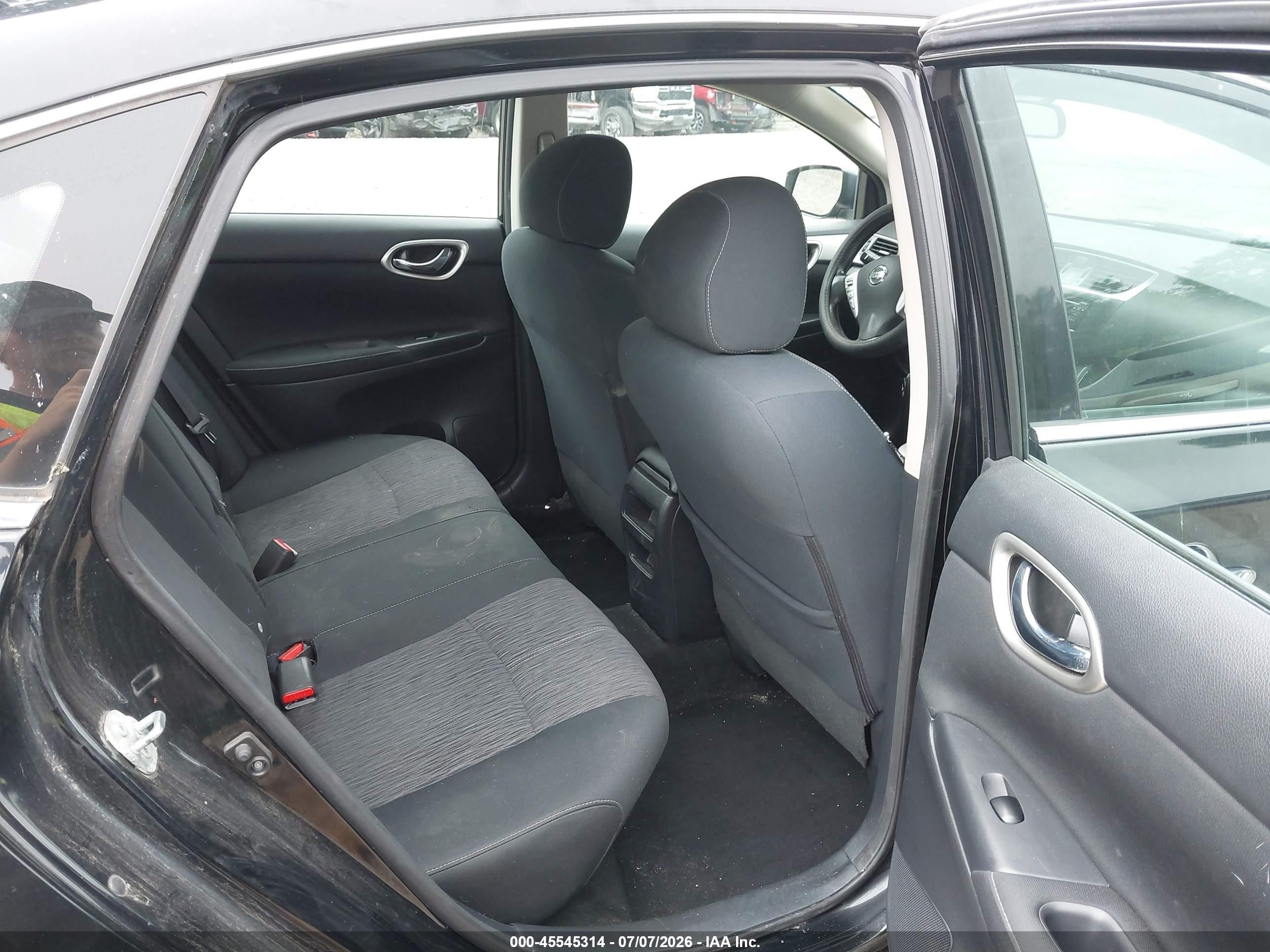 2015 Nissan Sentra Fe+ S/s/sl/sr/sv Black vin: 3N1AB7AP4FL664142