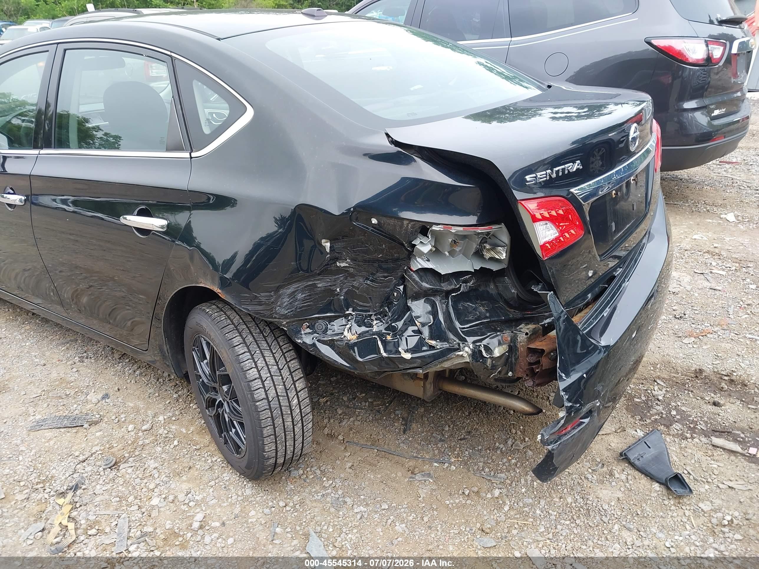 2015 Nissan Sentra Fe+ S/s/sl/sr/sv Black vin: 3N1AB7AP4FL664142