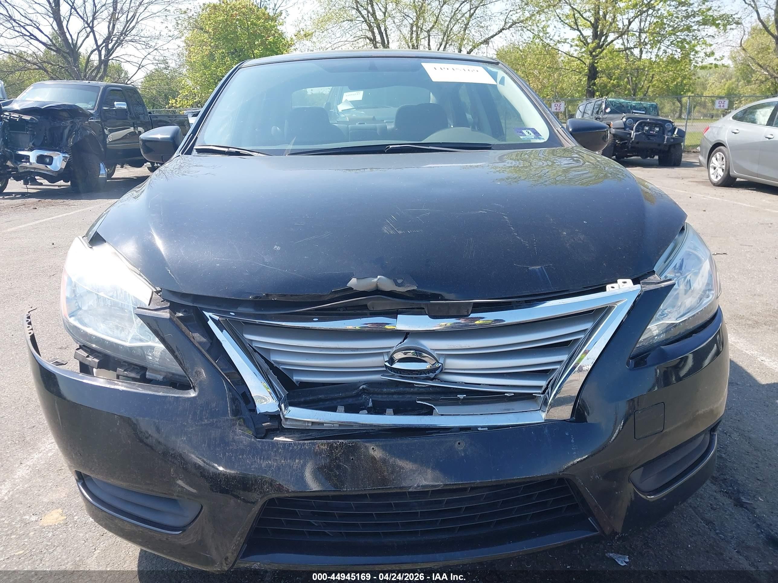 2015 Nissan Sentra Fe+ S/s/sl/sr/sv Black vin: 3N1AB7AP4FL667705
