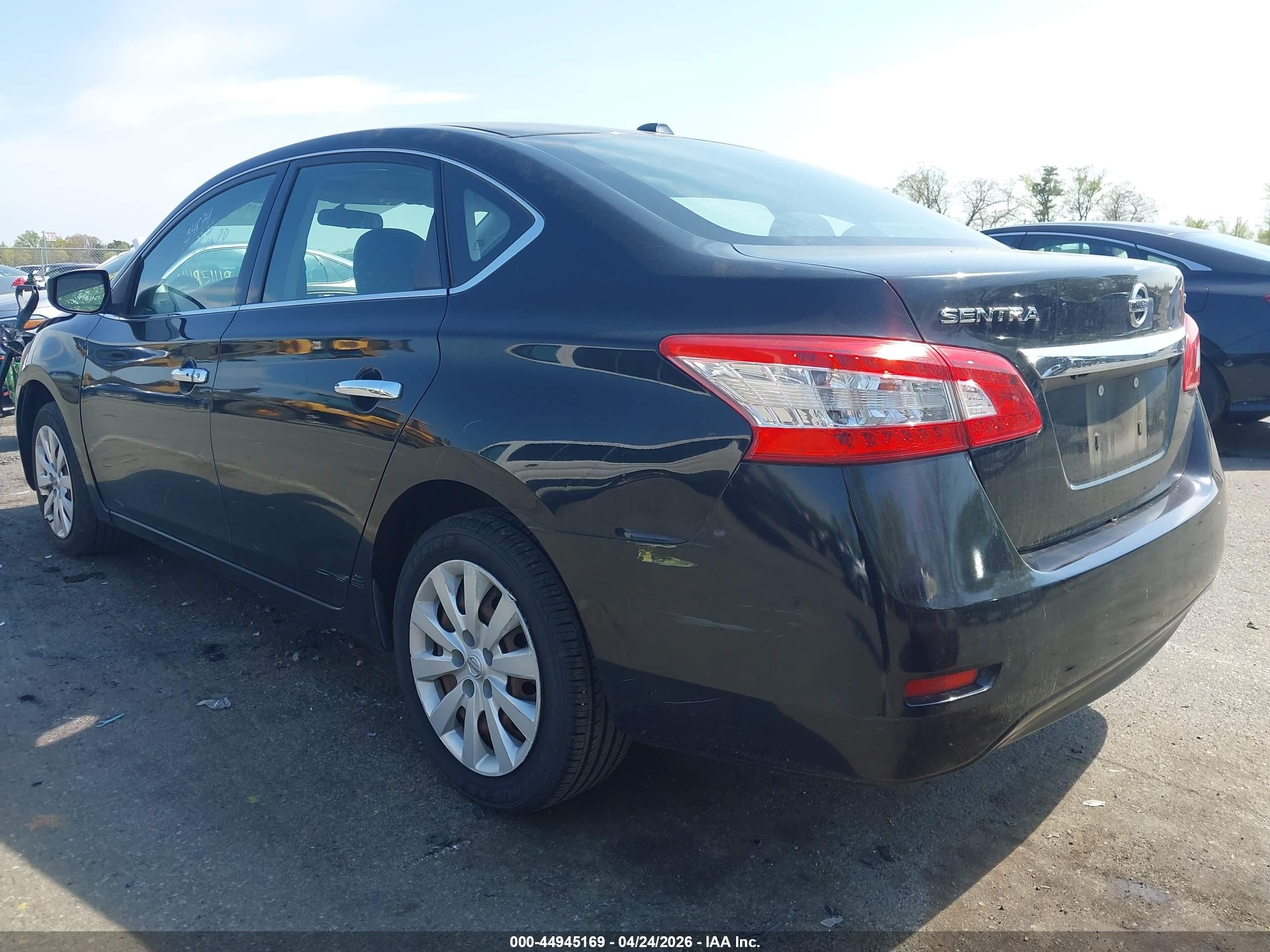 2015 Nissan Sentra Fe+ S/s/sl/sr/sv Black vin: 3N1AB7AP4FL667705