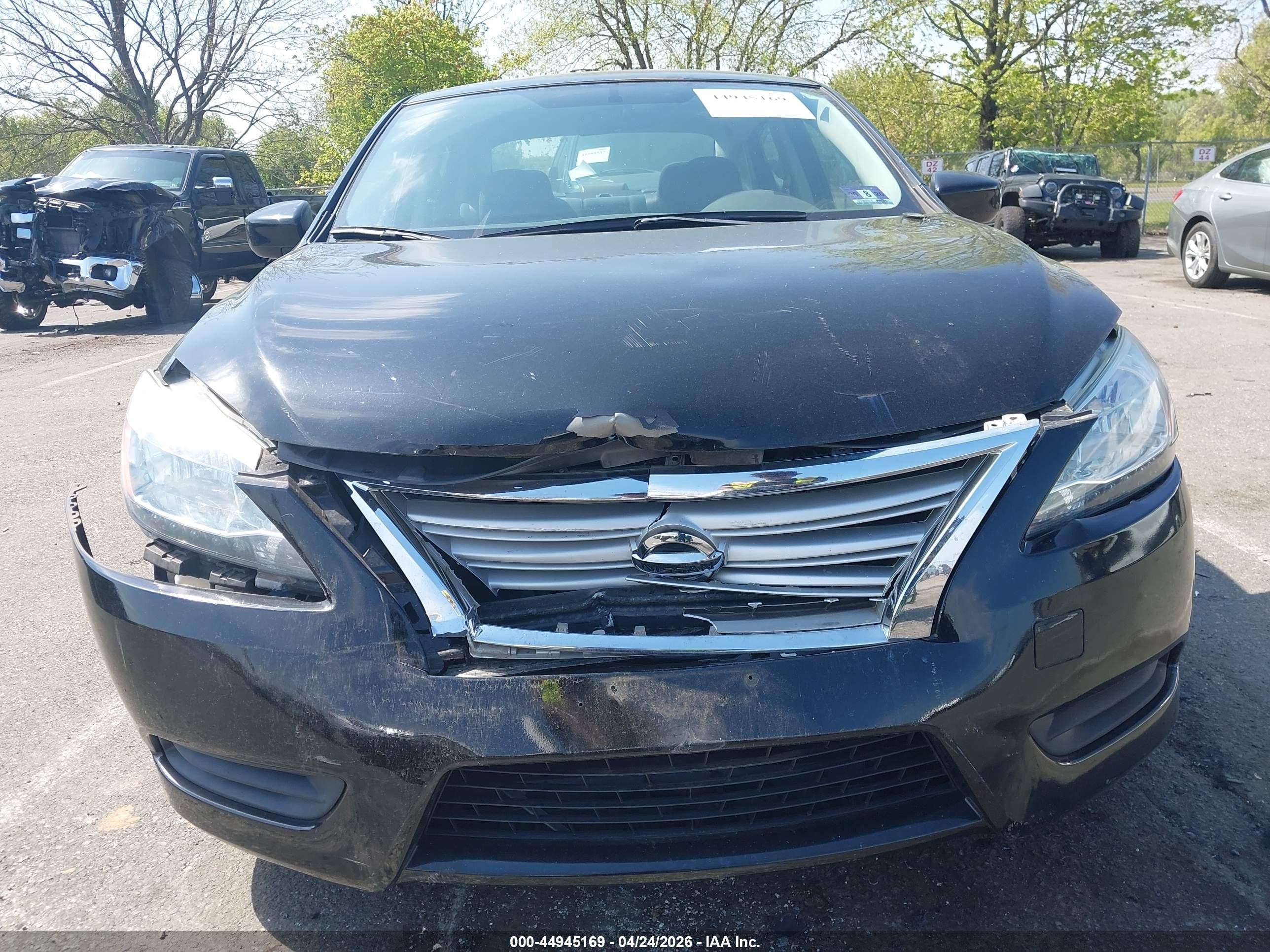2015 Nissan Sentra Fe+ S/s/sl/sr/sv Black vin: 3N1AB7AP4FL667705