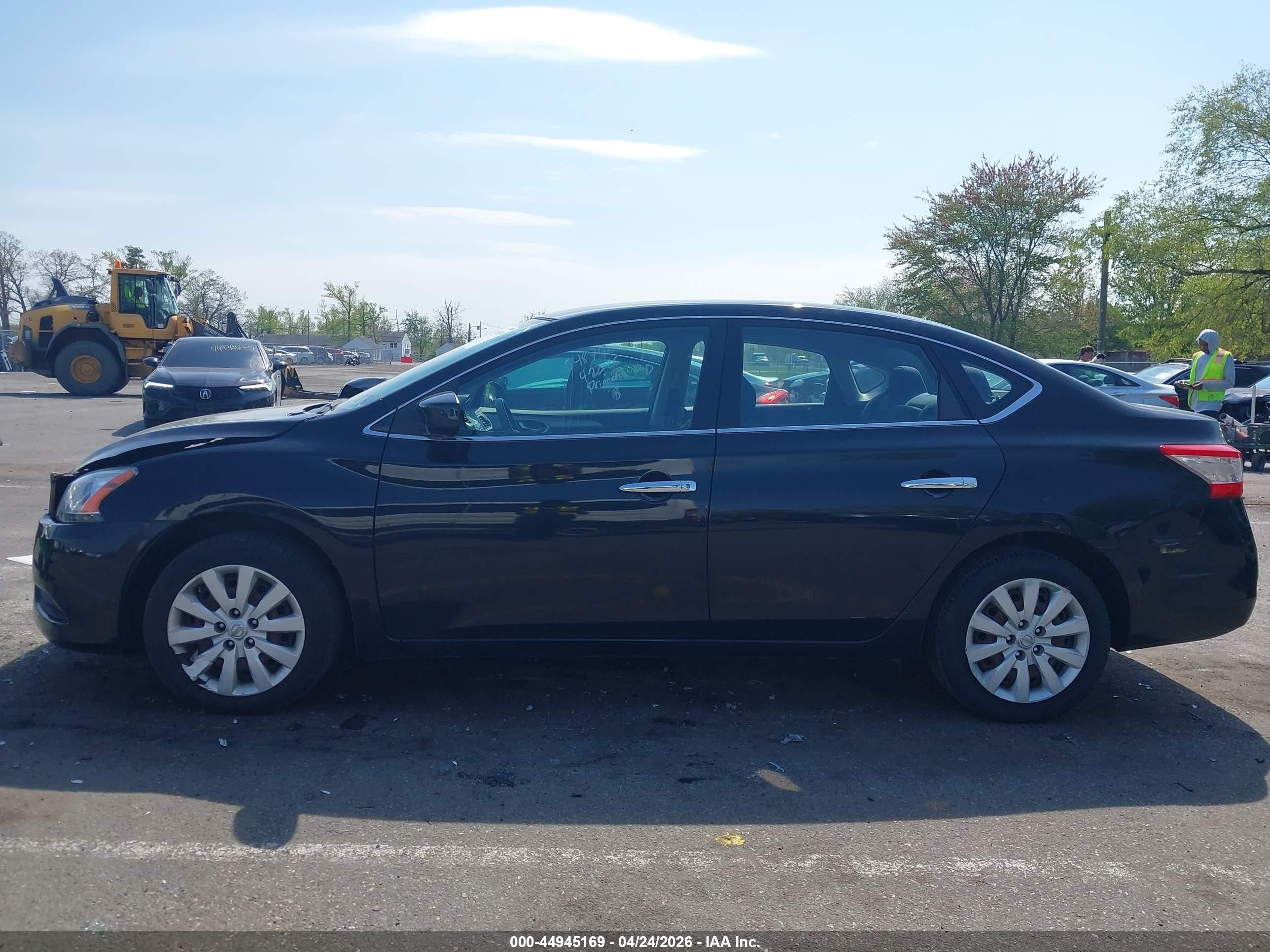 2015 Nissan Sentra Fe+ S/s/sl/sr/sv Black vin: 3N1AB7AP4FL667705