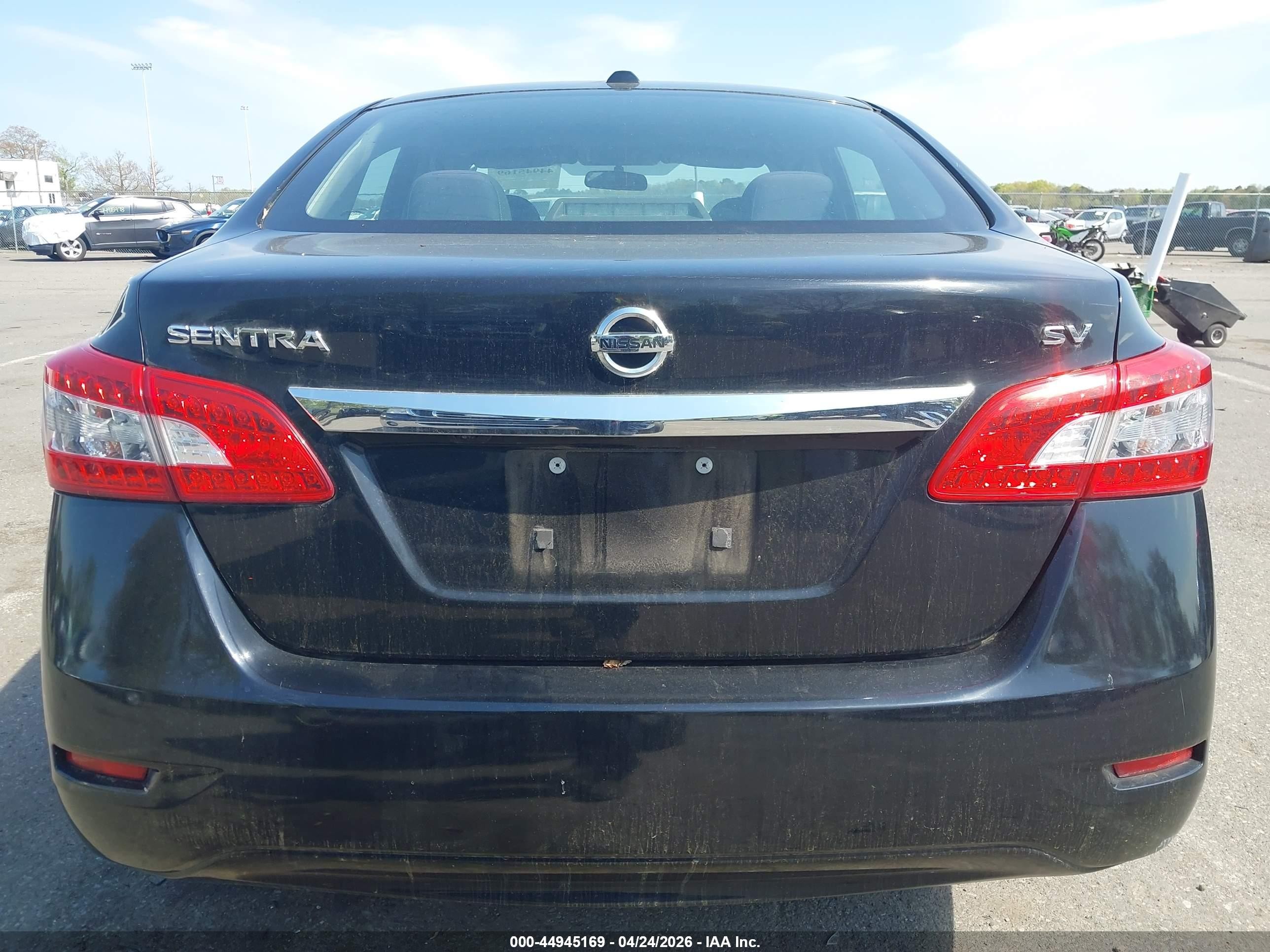 2015 Nissan Sentra Fe+ S/s/sl/sr/sv Black vin: 3N1AB7AP4FL667705