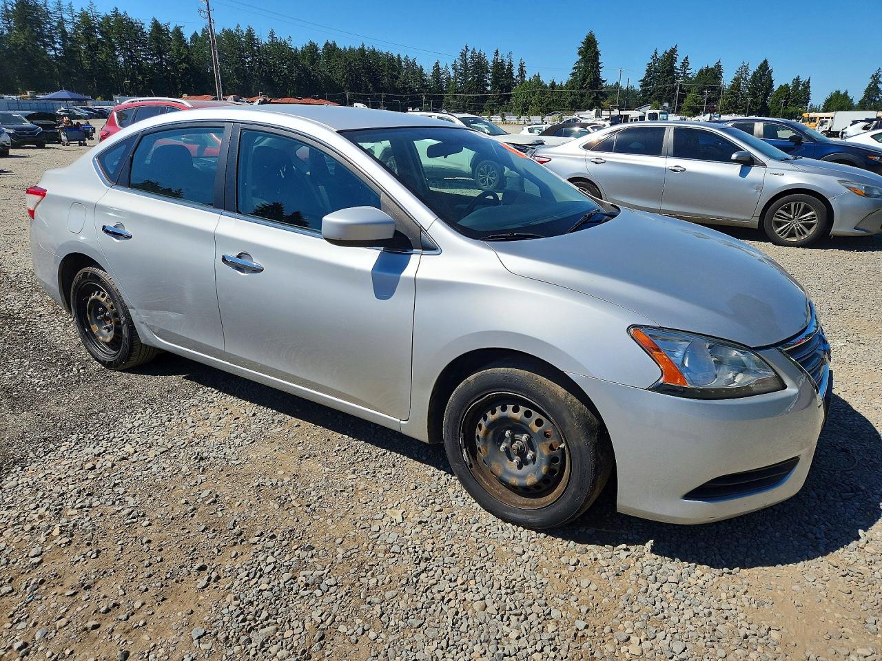 2015 Nissan Sentra Sv Silver vin: 3N1AB7AP4FL668269