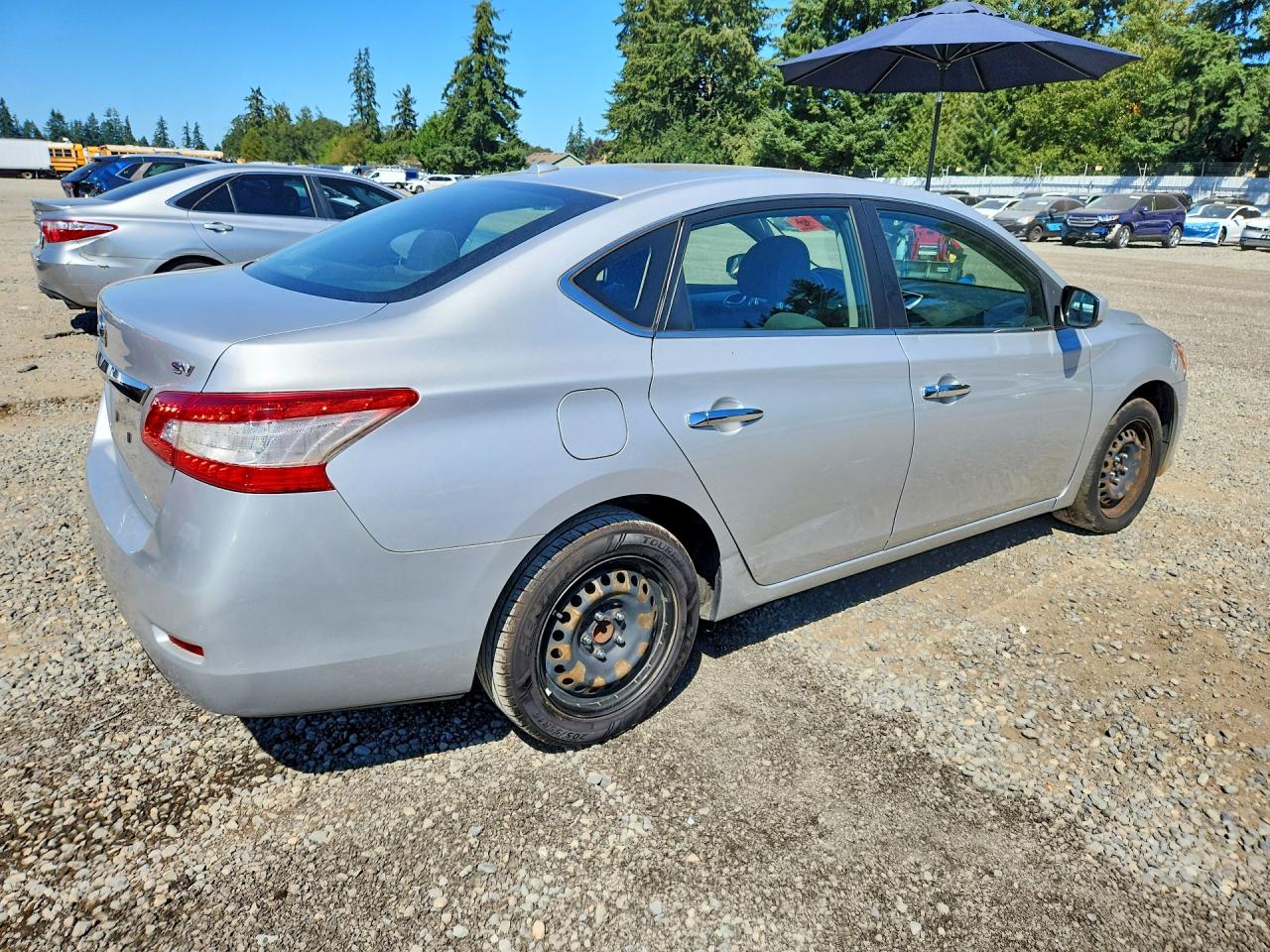 2015 Nissan Sentra Sv Silver vin: 3N1AB7AP4FL668269