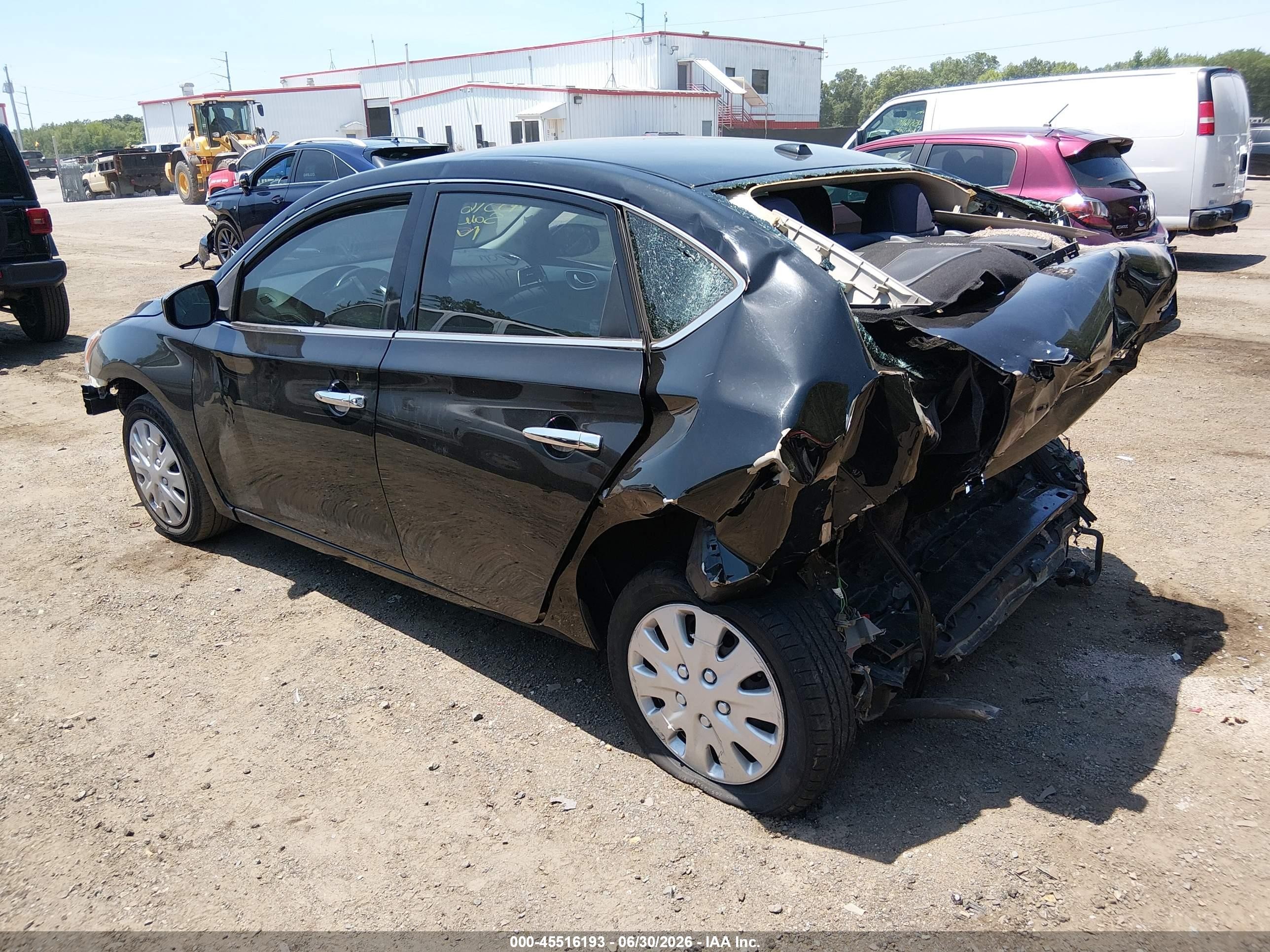 2015 Nissan Sentra   Black vin: 3N1AB7AP4FL669017