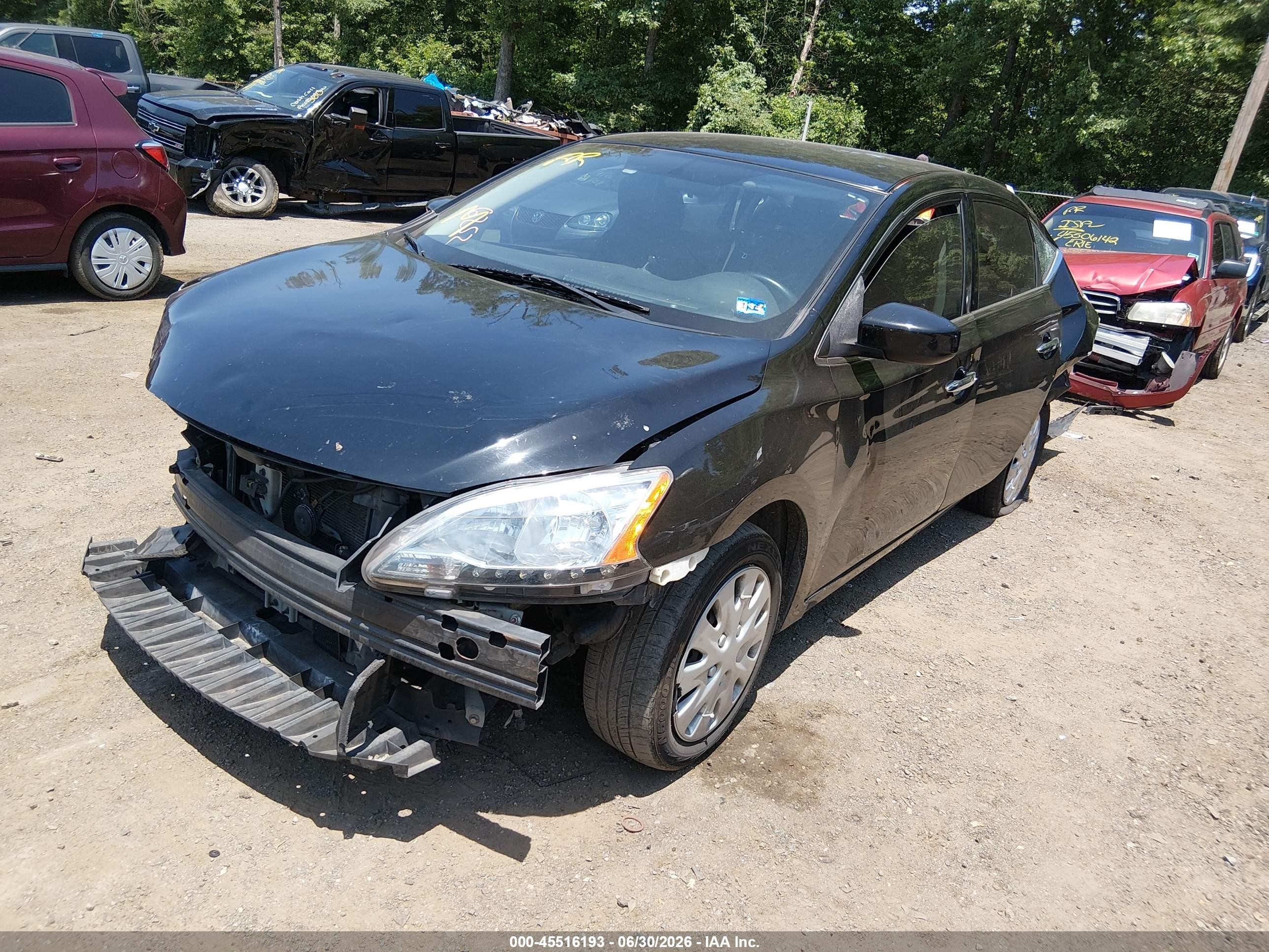 2015 Nissan Sentra   Black vin: 3N1AB7AP4FL669017