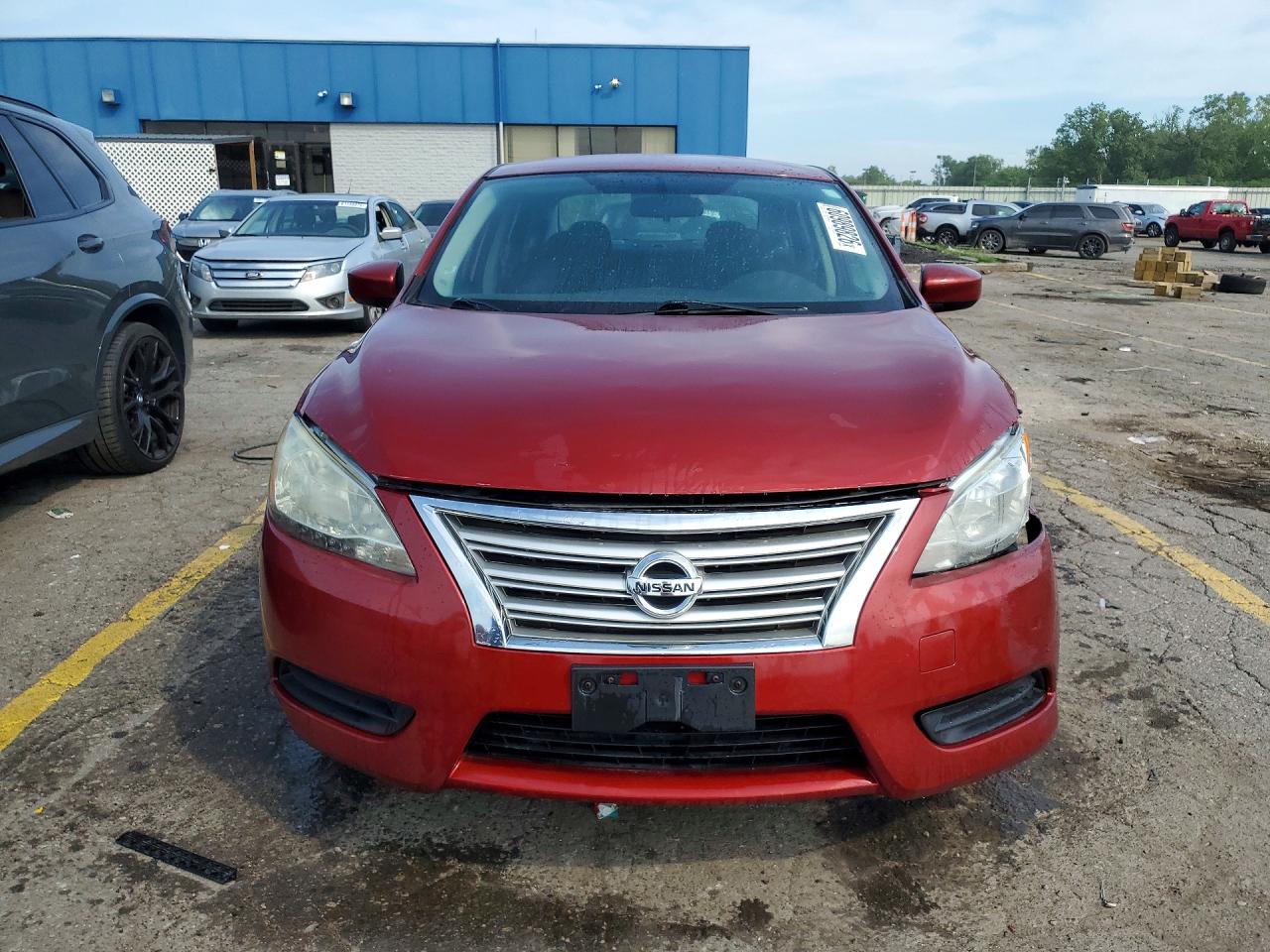 2015 Nissan Sentra Sv Red vin: 3N1AB7AP4FL669678