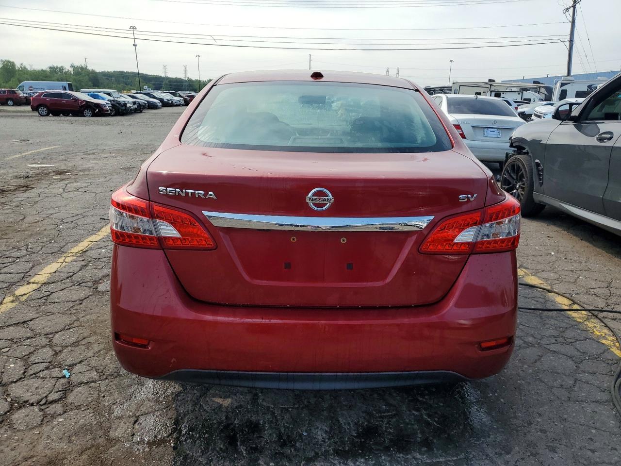 2015 Nissan Sentra Sv Red vin: 3N1AB7AP4FL669678