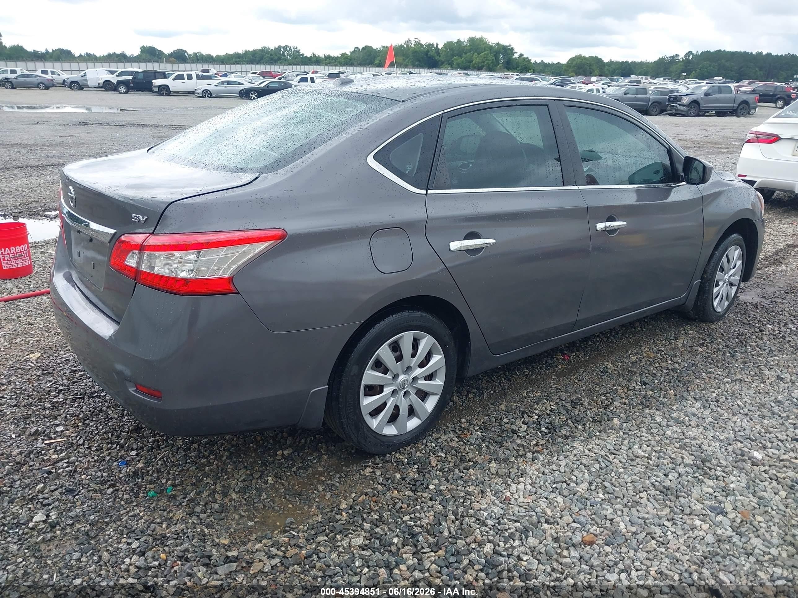 2015 Nissan Sentra Sv Gray vin: 3N1AB7AP4FL673021