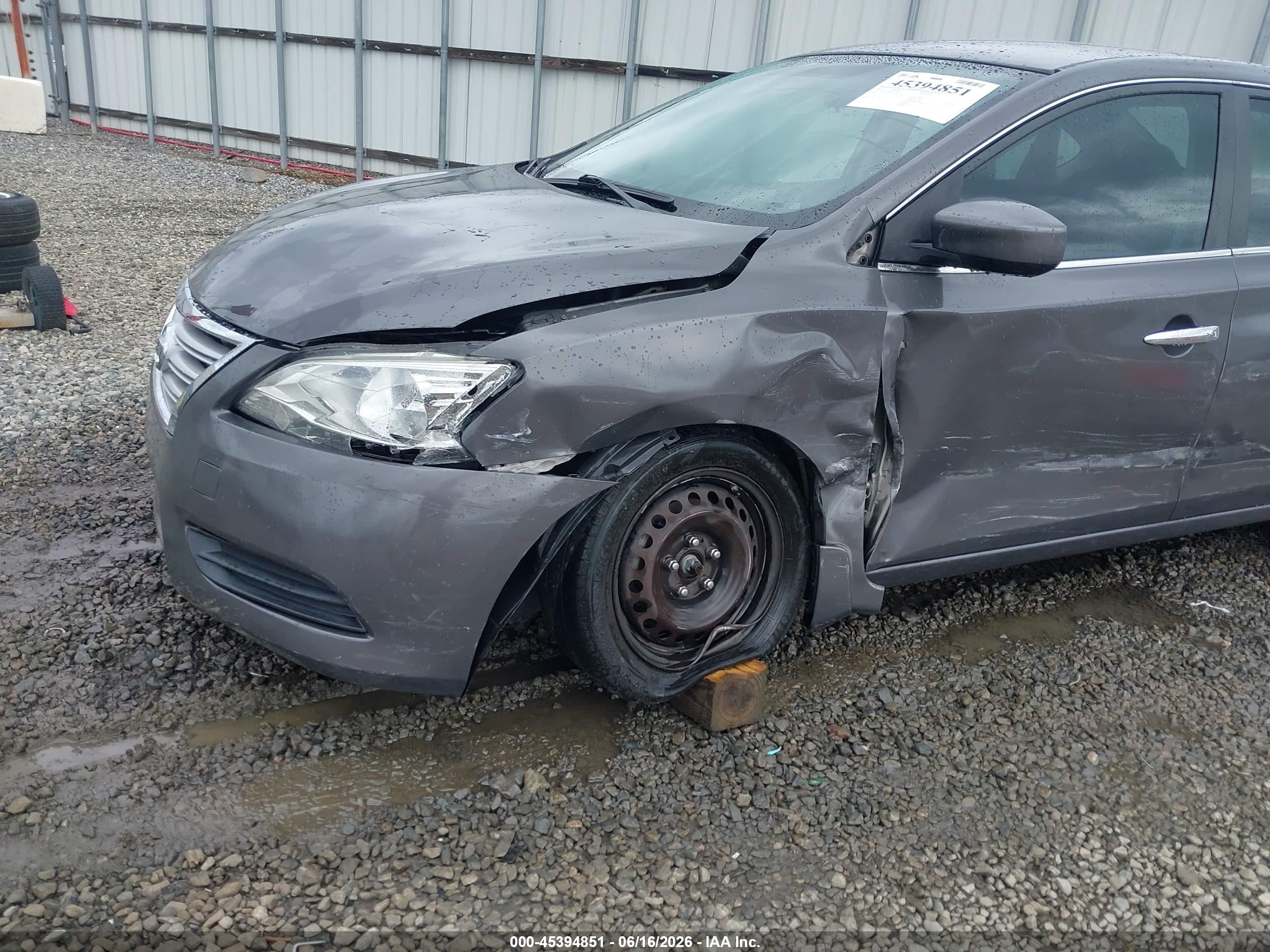 2015 Nissan Sentra Sv Gray vin: 3N1AB7AP4FL673021