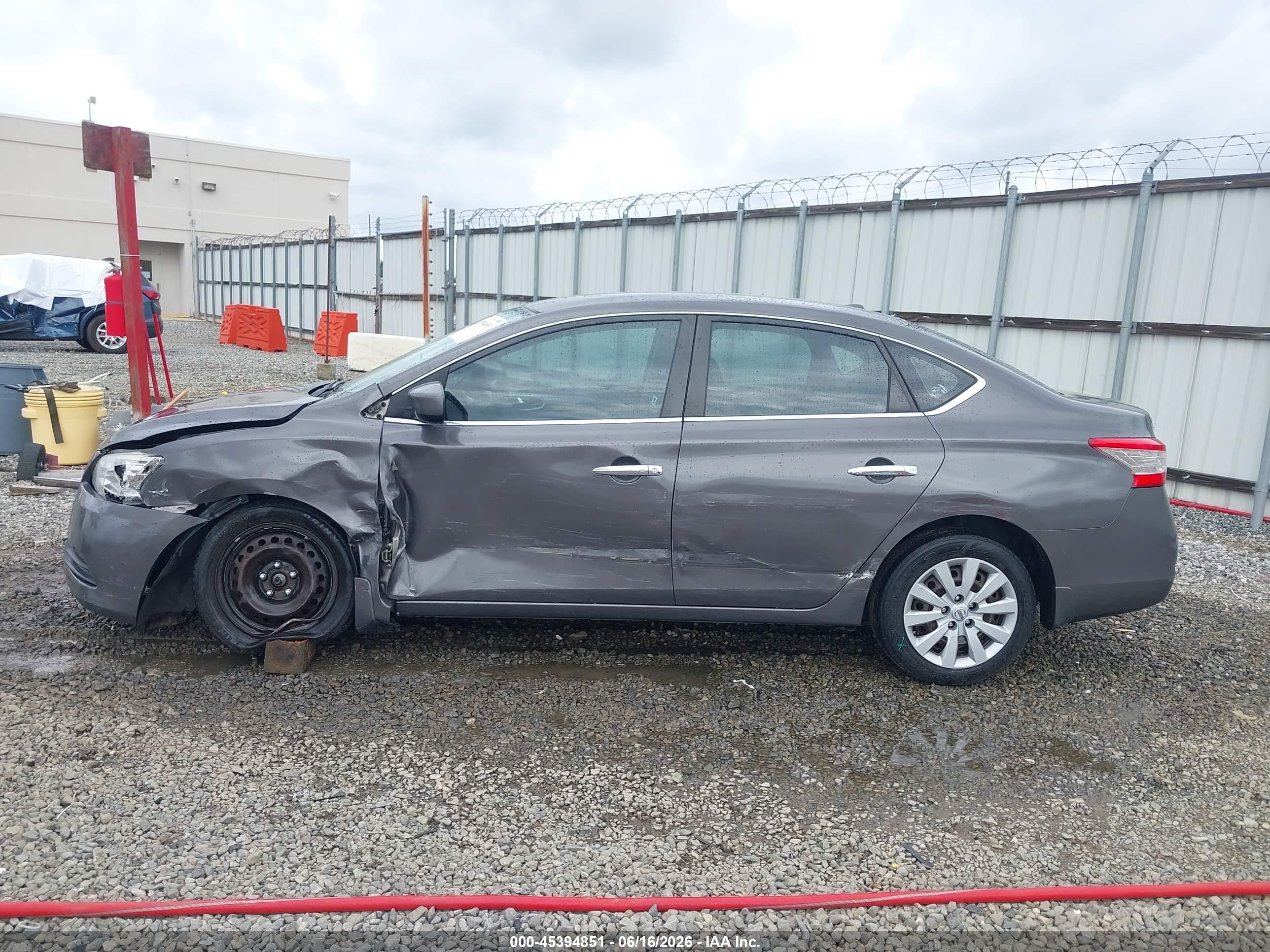 2015 Nissan Sentra Sv Gray vin: 3N1AB7AP4FL673021
