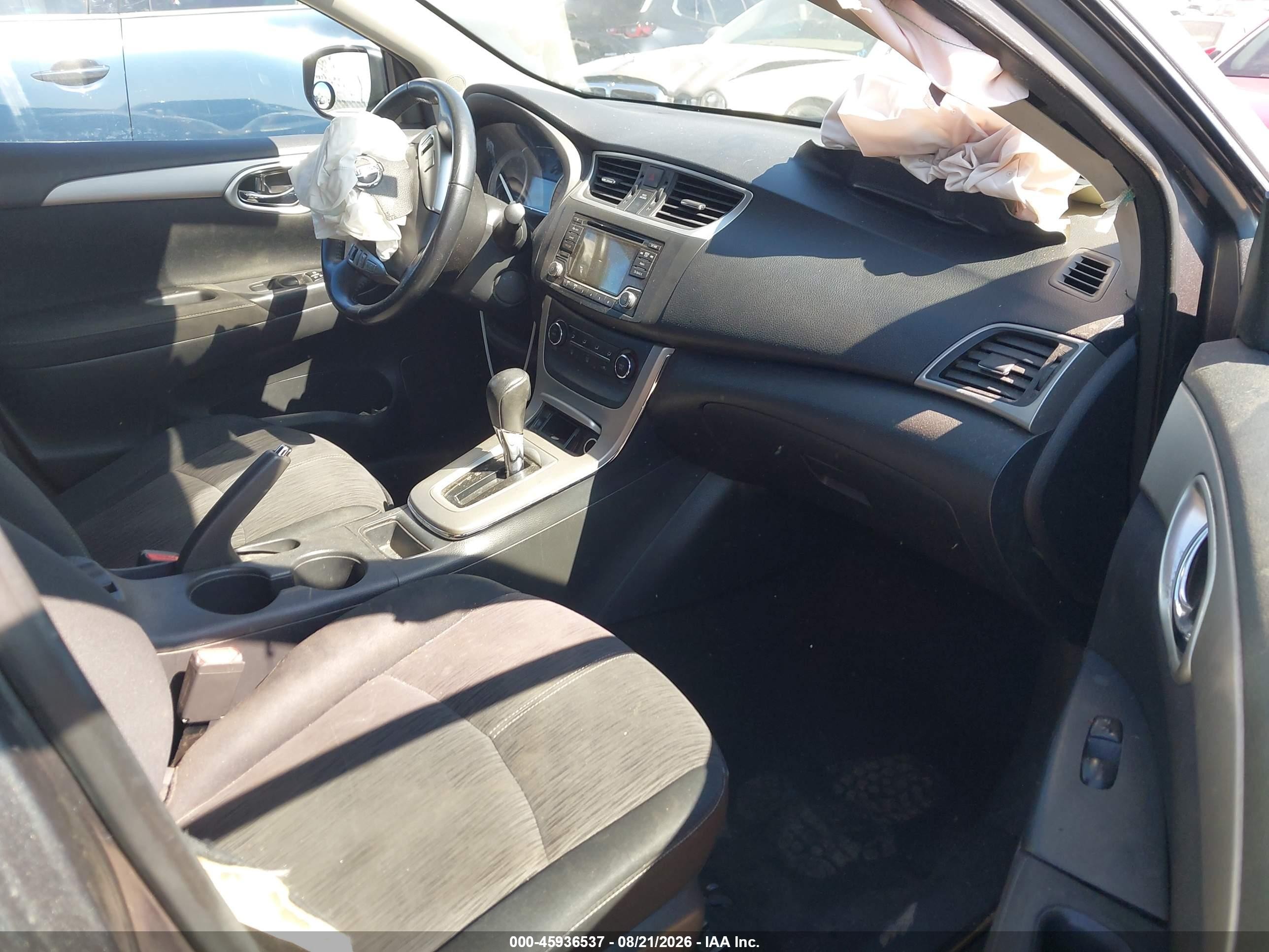 2015 Nissan Sentra Sv Gray vin: 3N1AB7AP4FL679076