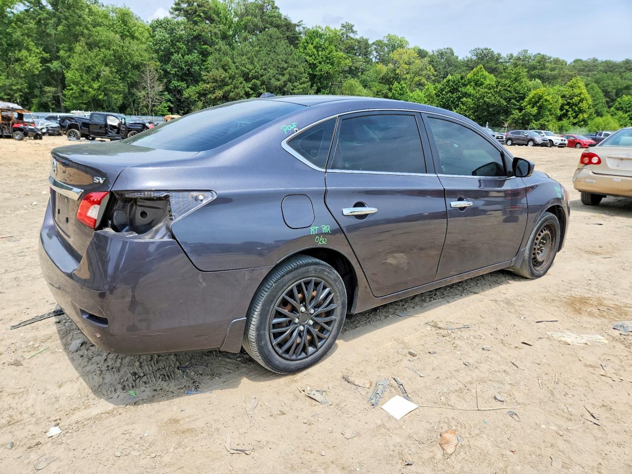 2015 Nissan Sentra Sv Gray vin: 3N1AB7AP4FL679112