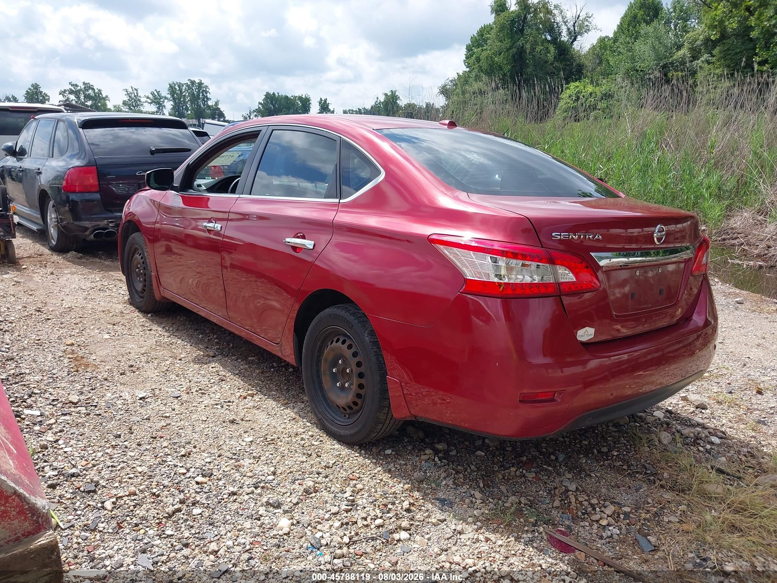 2015 Nissan Sentra Sv Burgundy vin: 3N1AB7AP4FL679854