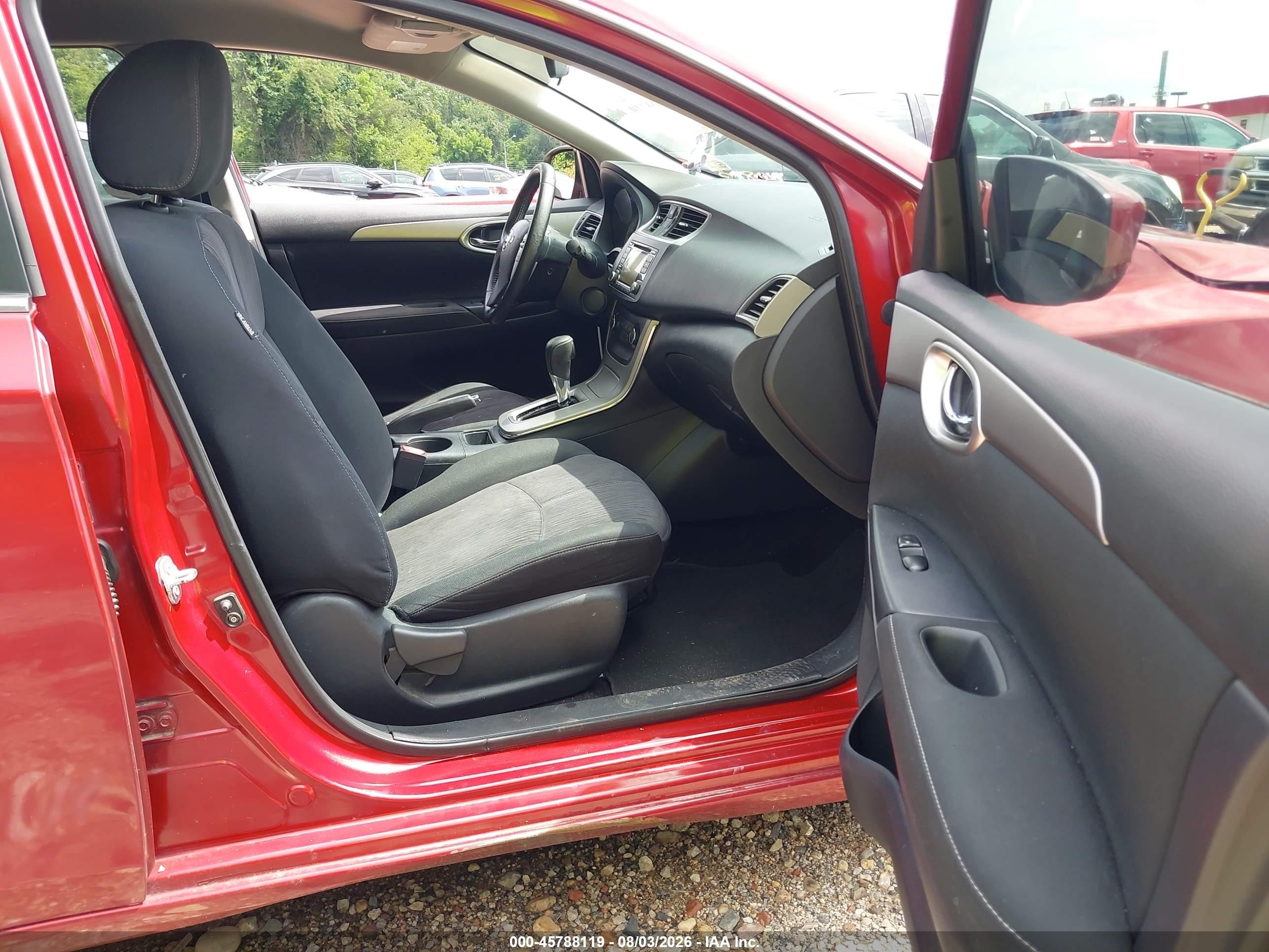 2015 Nissan Sentra Sv Burgundy vin: 3N1AB7AP4FL679854