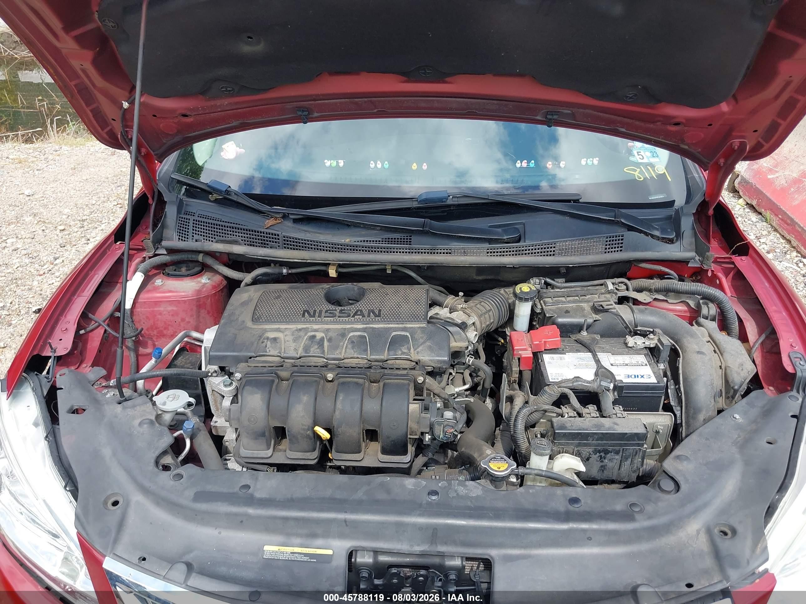 2015 Nissan Sentra Sv Burgundy vin: 3N1AB7AP4FL679854