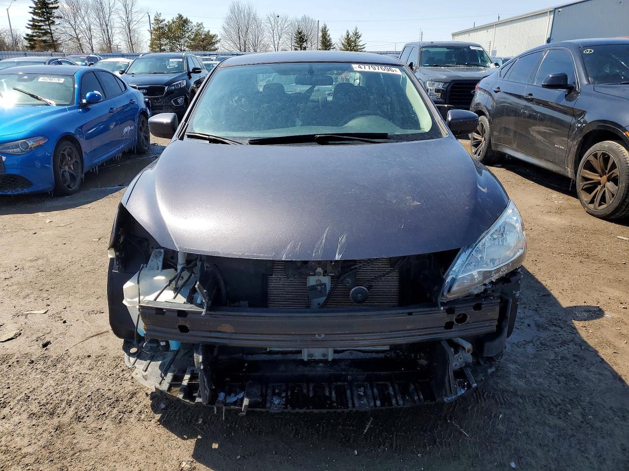 2015 Nissan Sentra S Gray vin: 3N1AB7AP4FL681233
