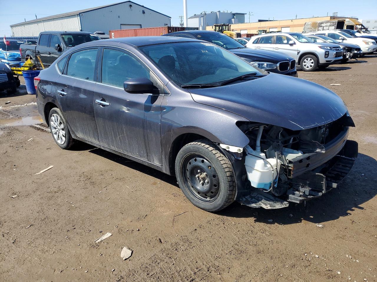 2015 Nissan Sentra S Gray vin: 3N1AB7AP4FL681233