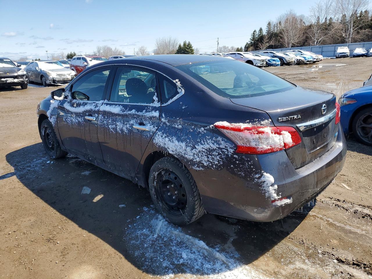 2015 Nissan Sentra S Gray vin: 3N1AB7AP4FL681233
