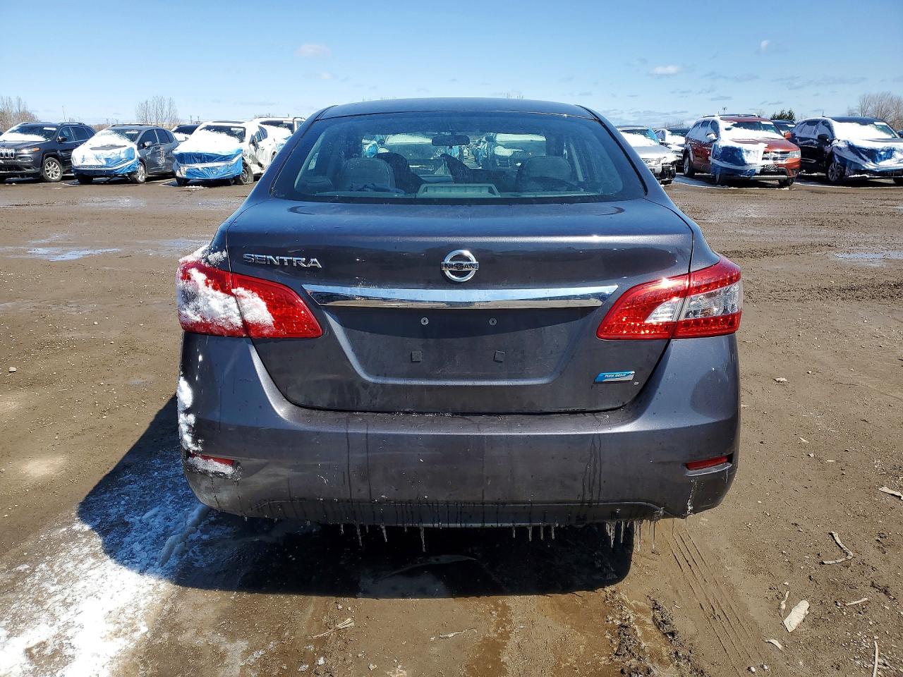 2015 Nissan Sentra S Gray vin: 3N1AB7AP4FL681233