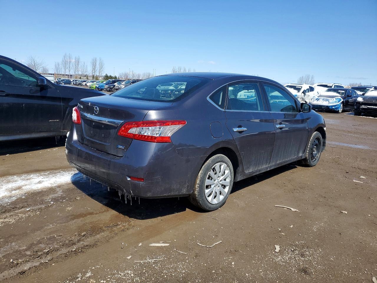 2015 Nissan Sentra S Gray vin: 3N1AB7AP4FL681233