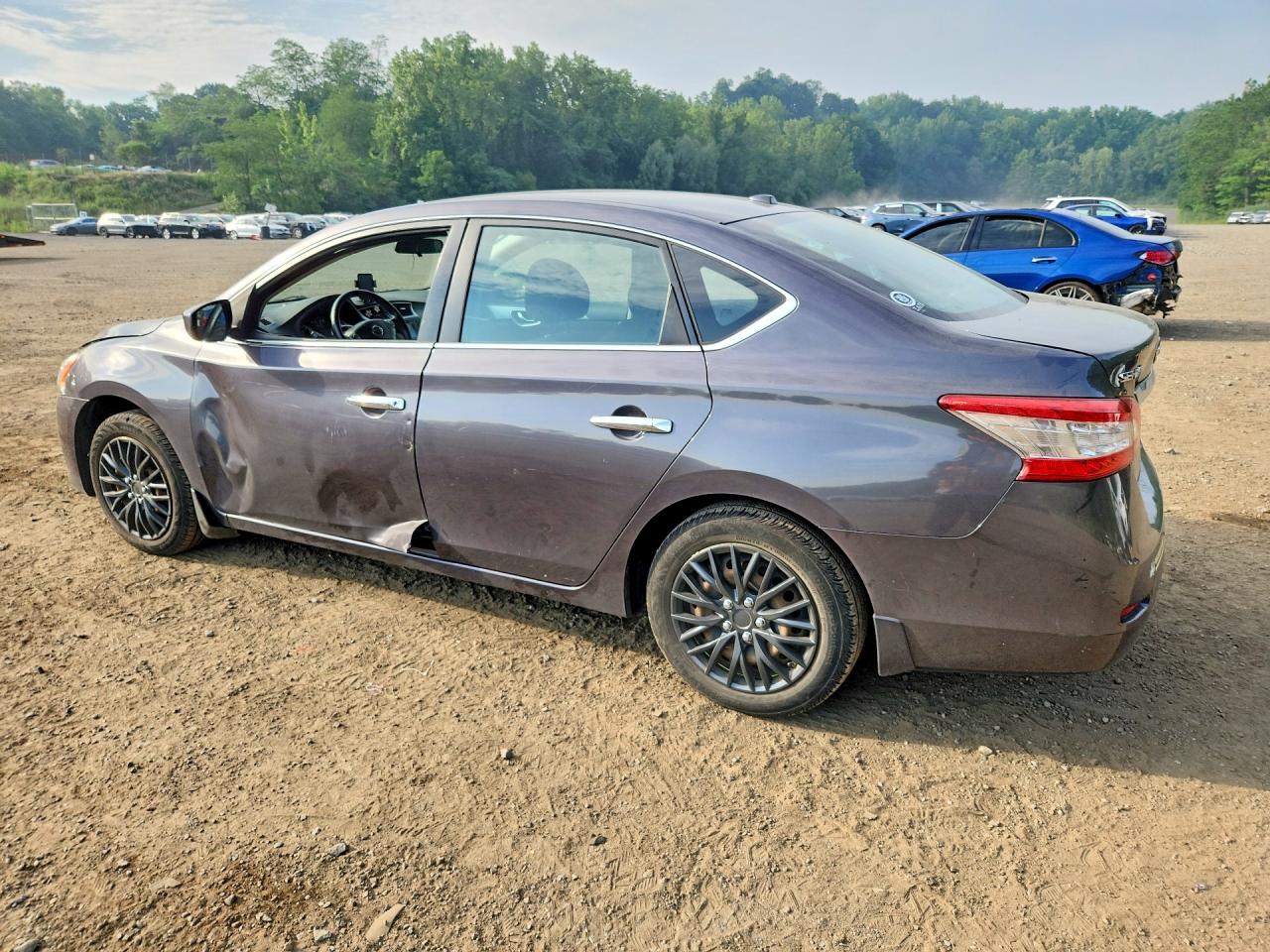 2015 Nissan Sentra Sv Gray vin: 3N1AB7AP4FL683869