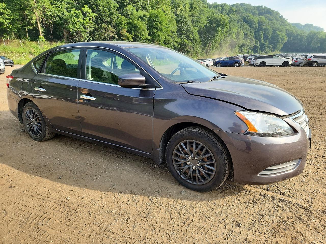 2015 Nissan Sentra Sv Gray vin: 3N1AB7AP4FL683869