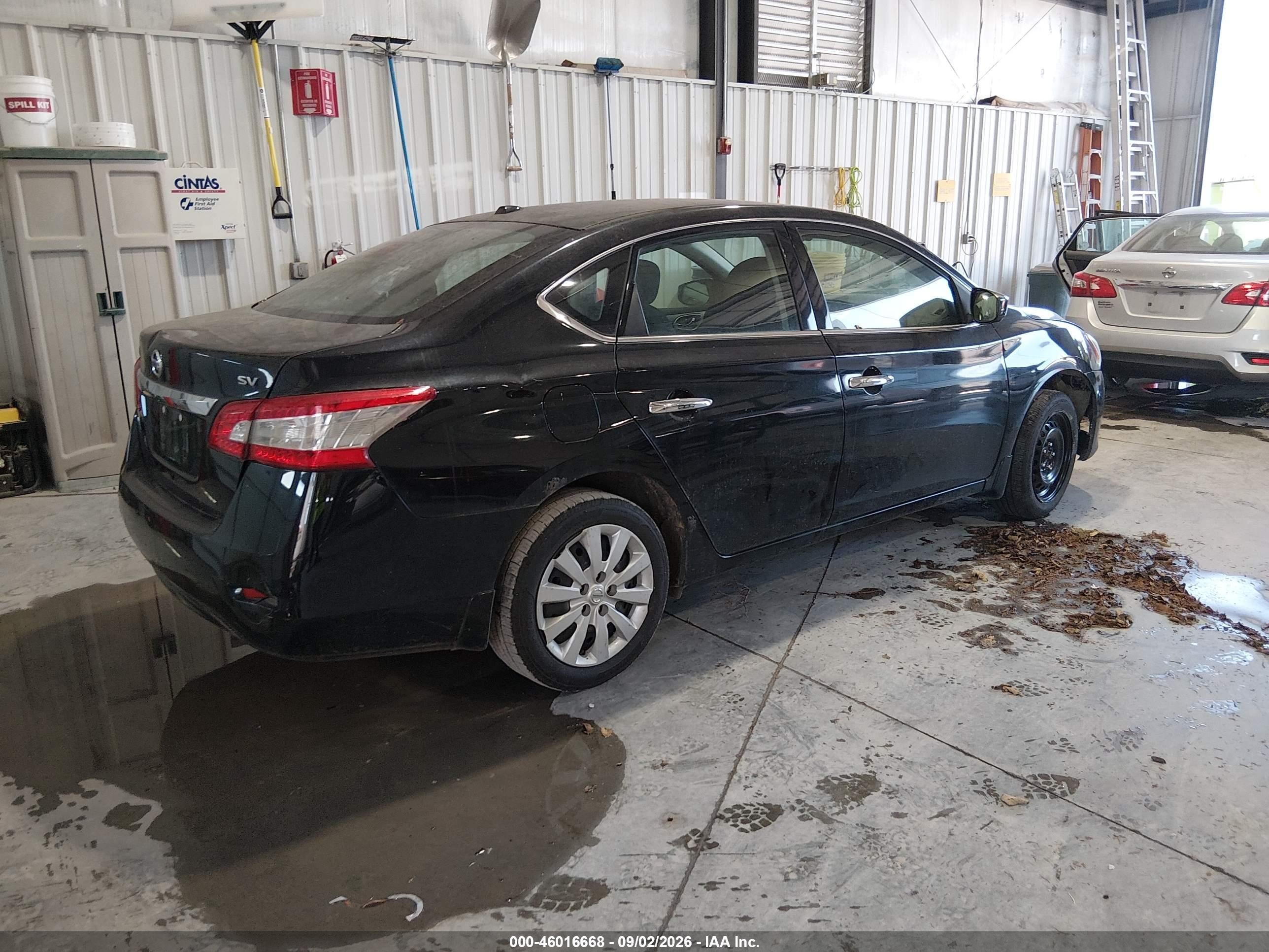 2015 Nissan Sentra Sv Black vin: 3N1AB7AP4FL689784
